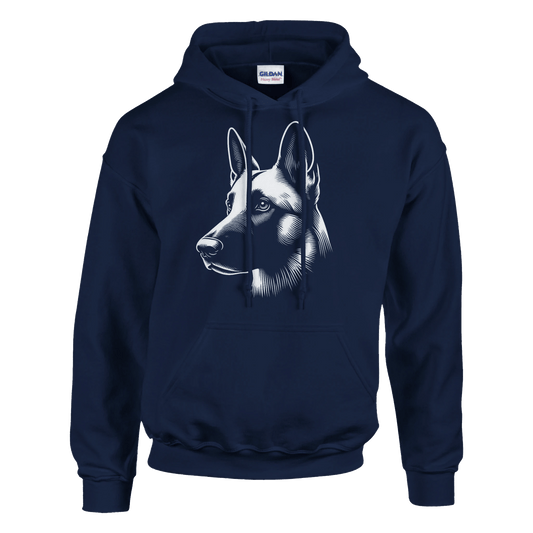 Belgian Malinois Silhouette Hoodie - Petselfie