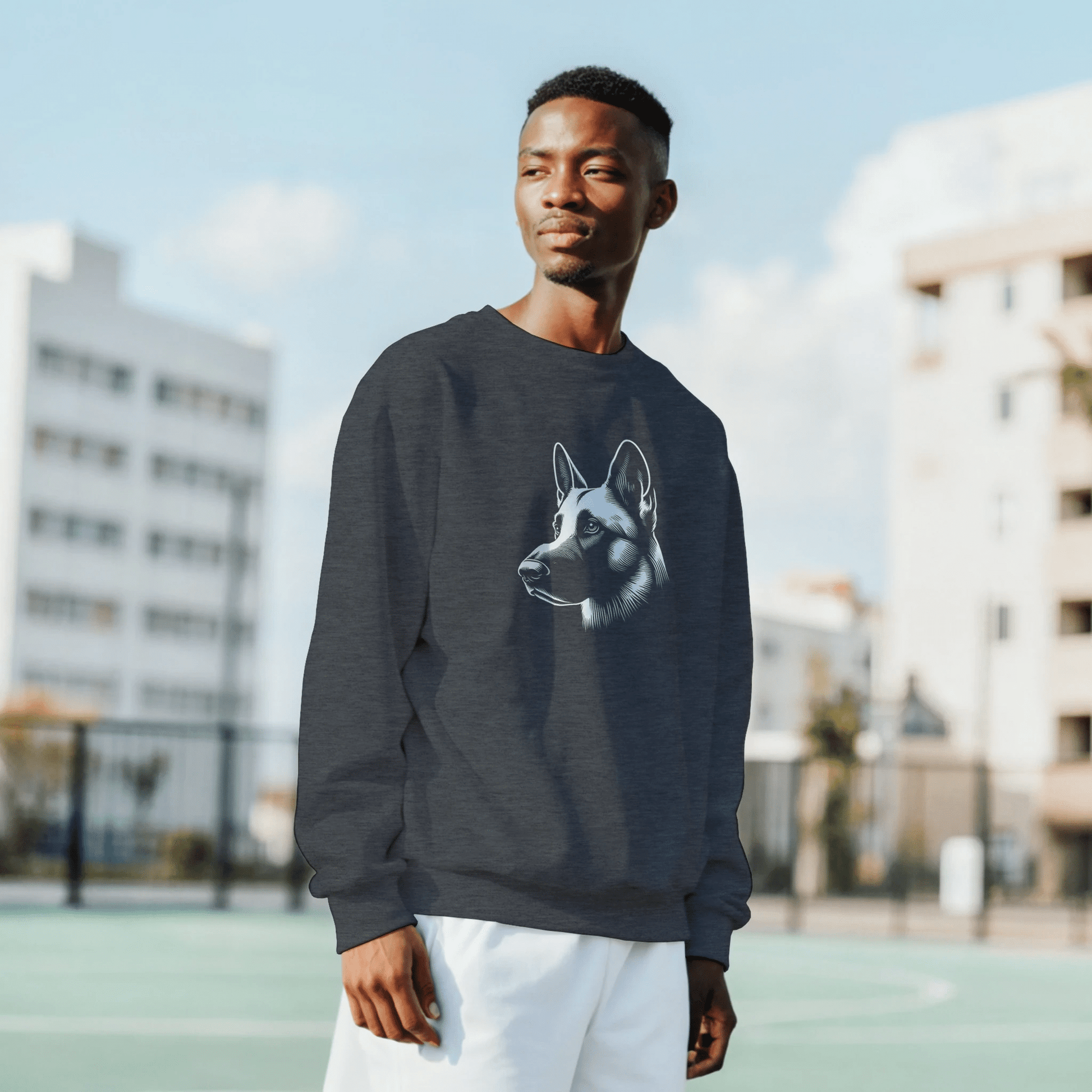 Belgian Malinois Silhouette Sweatshirt - Petselfie