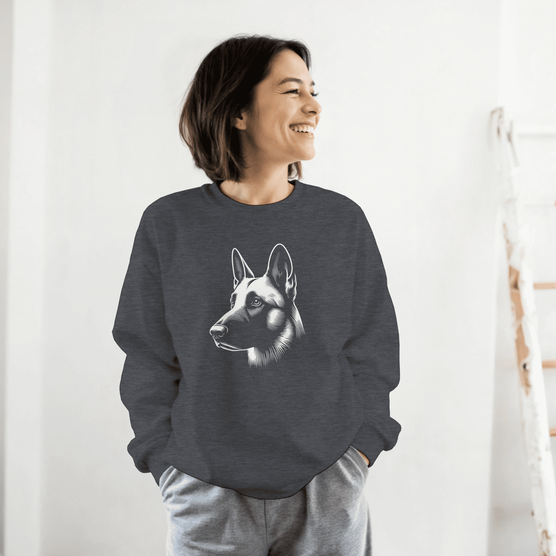 Belgian Malinois Silhouette Sweatshirt - Petselfie