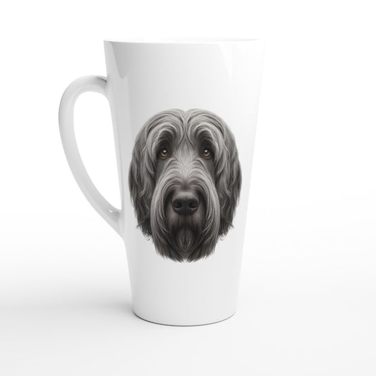 Bergamasco Dog White Latte 17oz Ceramic Mug - PetSelfie - Petselfie