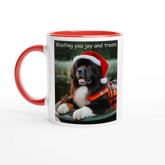 Bernese Mountain Dog Christmas Mug with Colour Inside - Petselfie