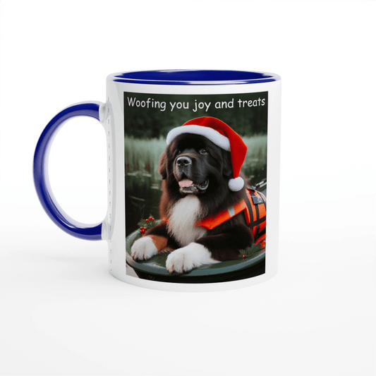 Bernese Mountain Dog Christmas Mug with Colour Inside - Petselfie