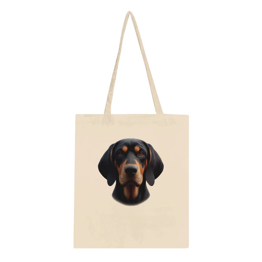 Black and Tan Coonhound Tote Bag - PetSelfie - Petselfie