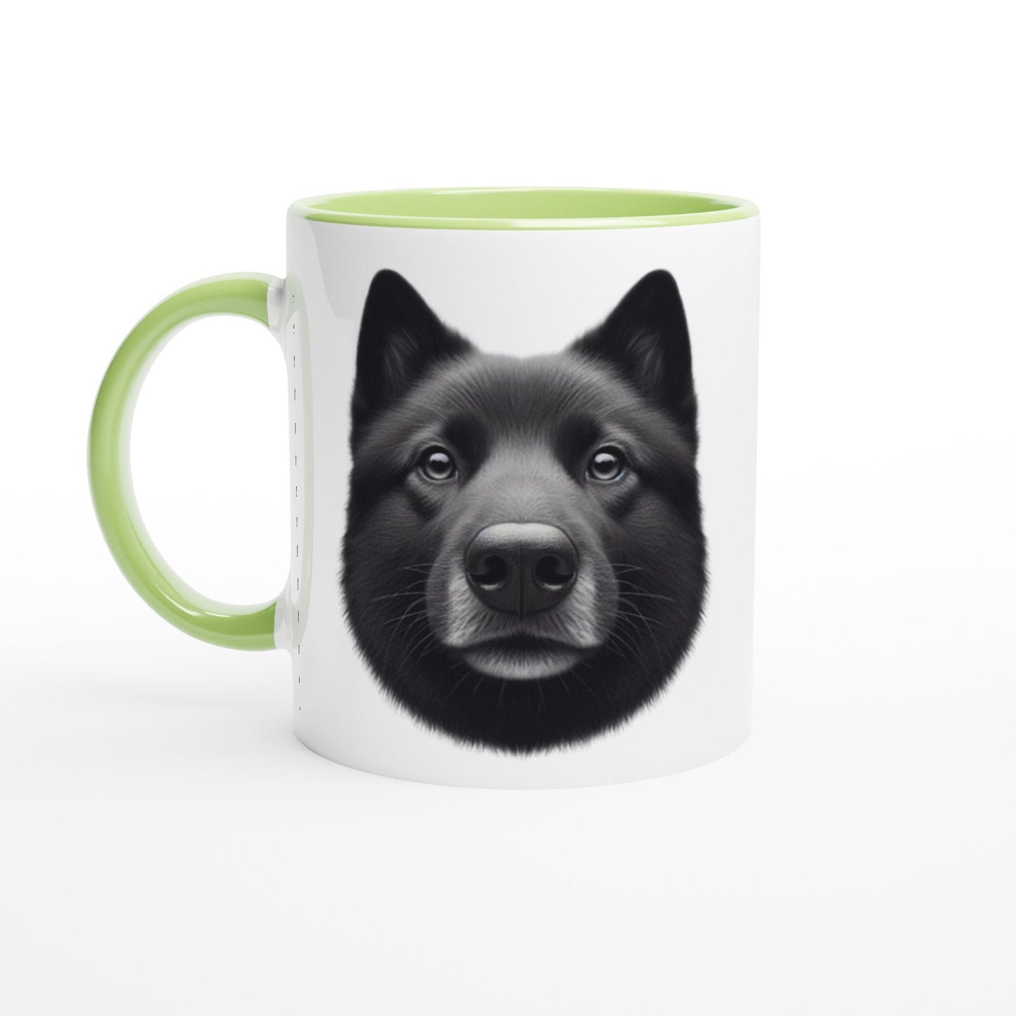 Black Norwegian Elkhound Ceramic Mug - PetSelfie - Petselfie