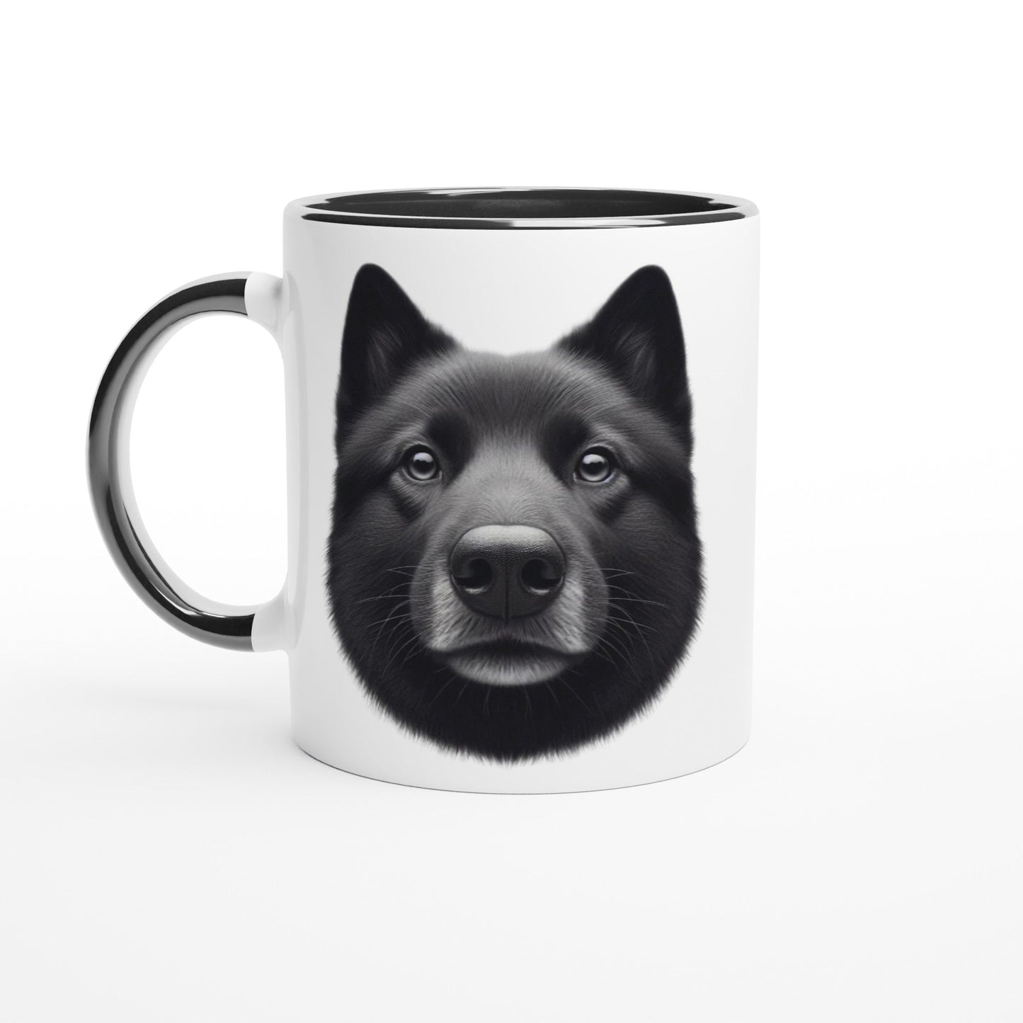 Black Norwegian Elkhound Ceramic Mug - PetSelfie - Petselfie