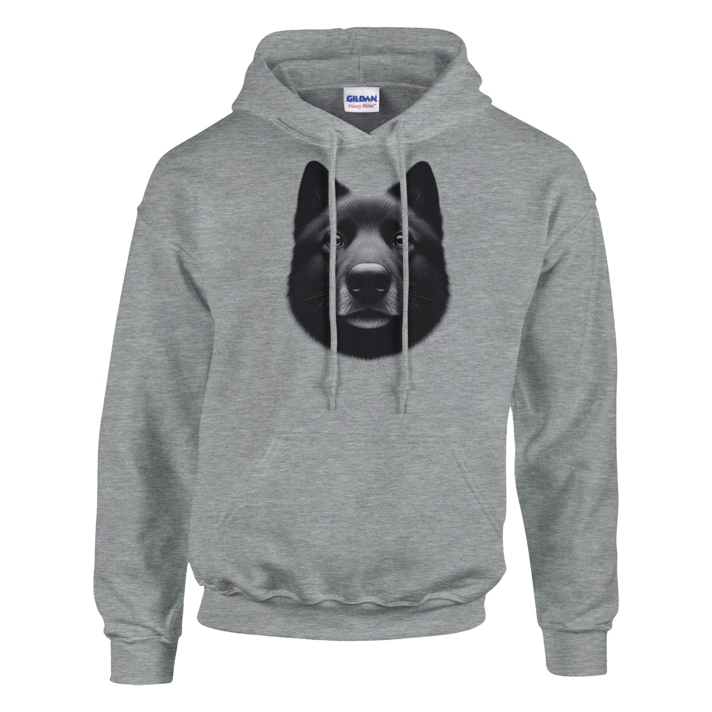 Black Norwegian Elkhound Classic Unisex Pullover Hoodie - PetSelfie - Petselfie