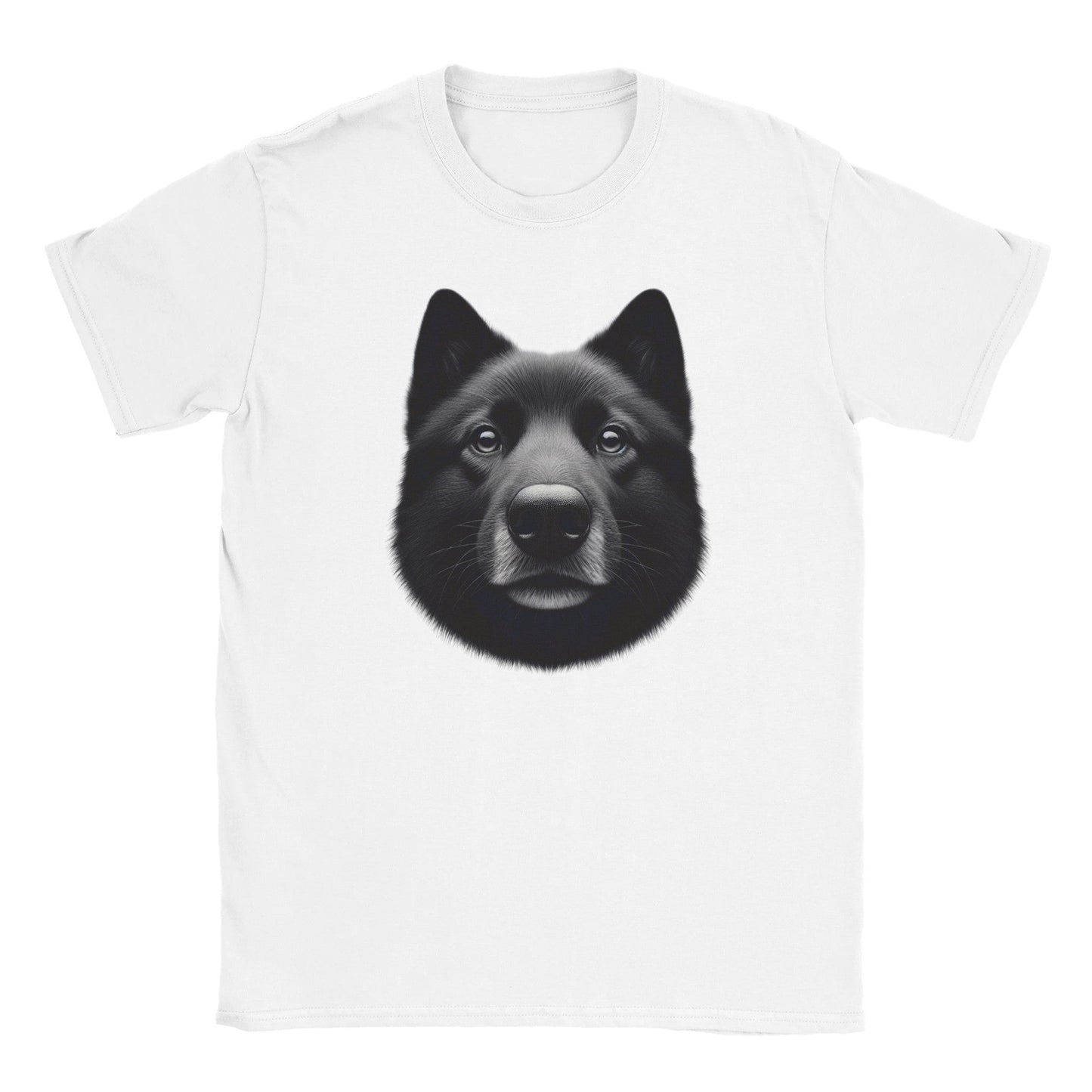 Black Norwegian Elkhound Dog T-Shirt - PetSelfie - Petselfie