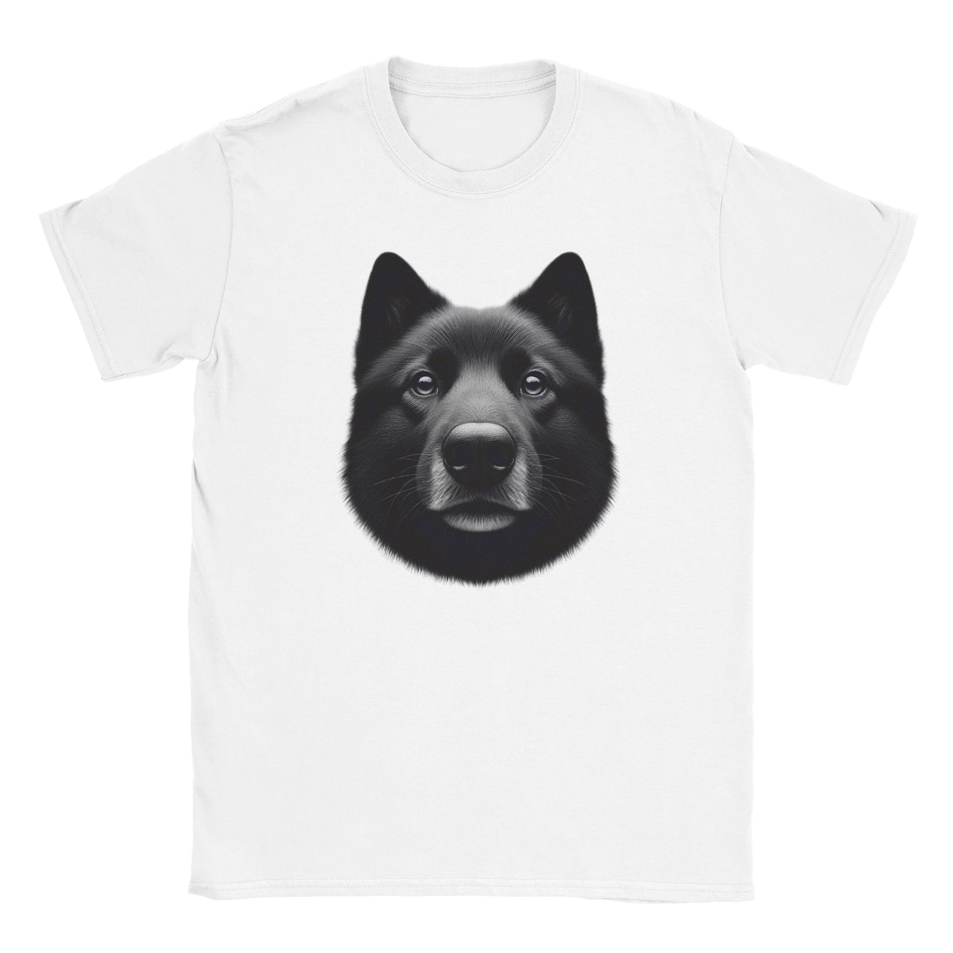 Black Norwegian Elkhound Dog T-Shirt - PetSelfie - Petselfie