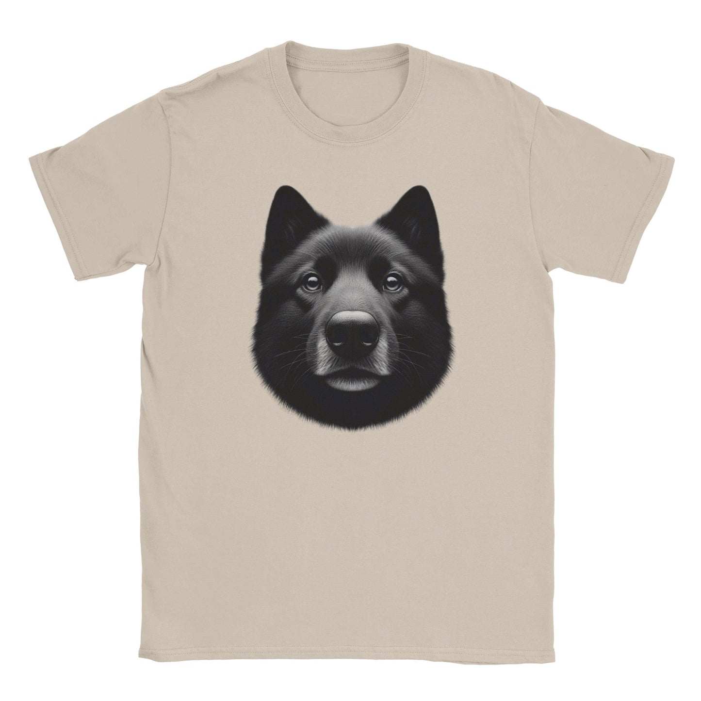 Black Norwegian Elkhound Dog T-Shirt - PetSelfie - Petselfie
