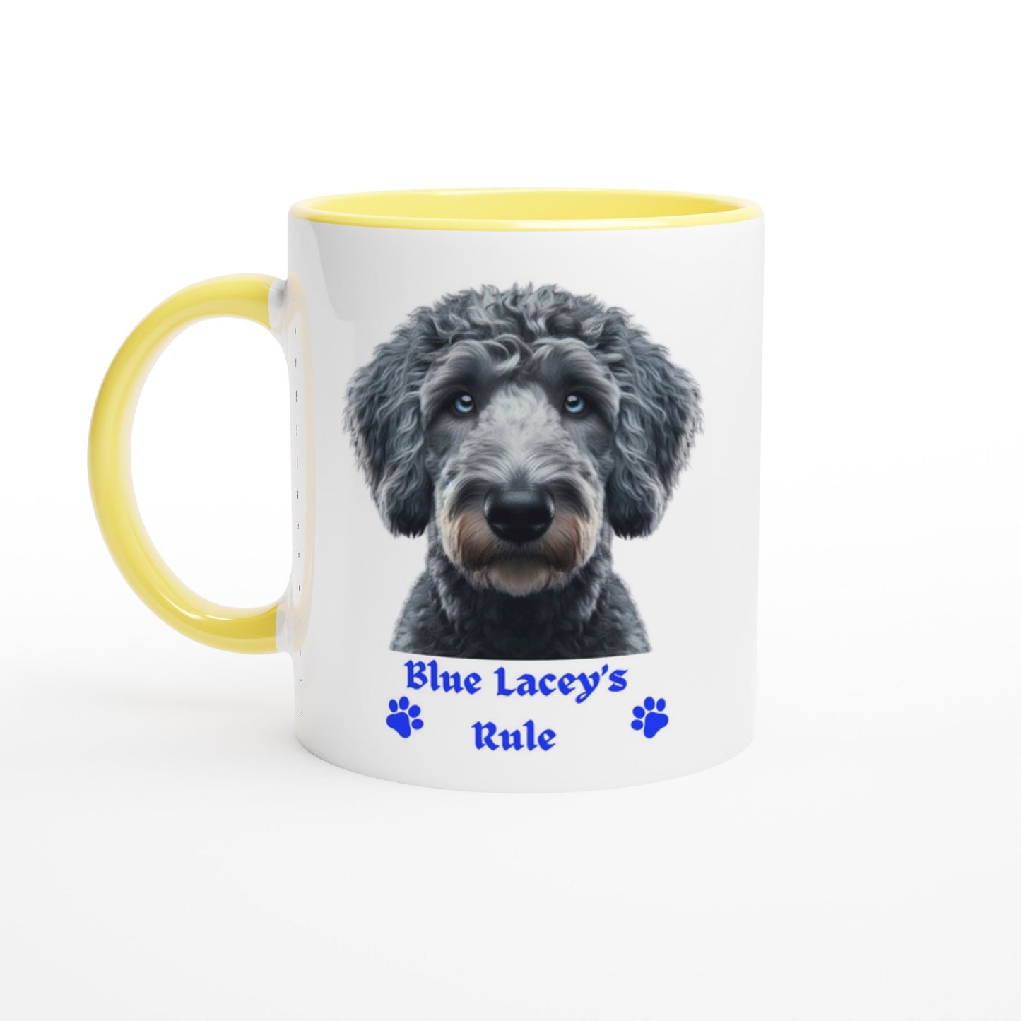 Blue Lacey Dog Mug - PetSelfie - Petselfie