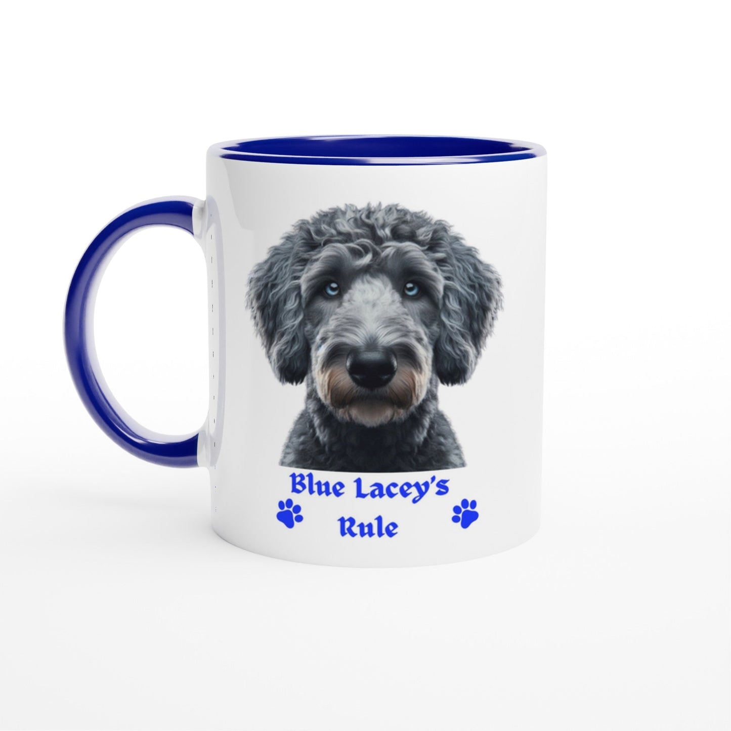 Blue Lacey Dog Mug - PetSelfie - Petselfie