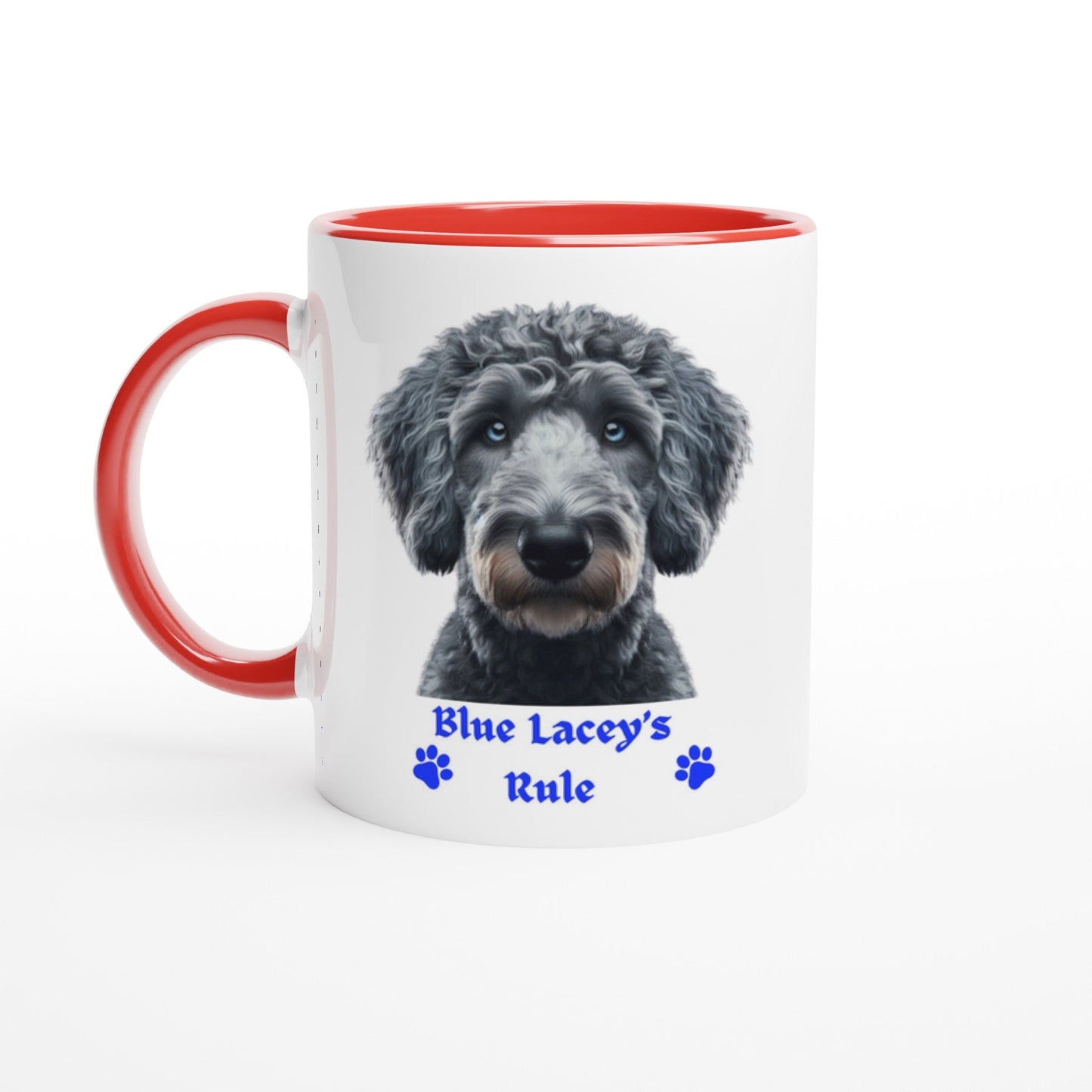 Blue Lacey Dog Mug - PetSelfie - Petselfie