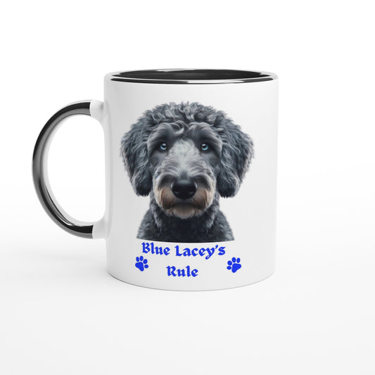 Blue Lacey Dog Mug - PetSelfie - Petselfie