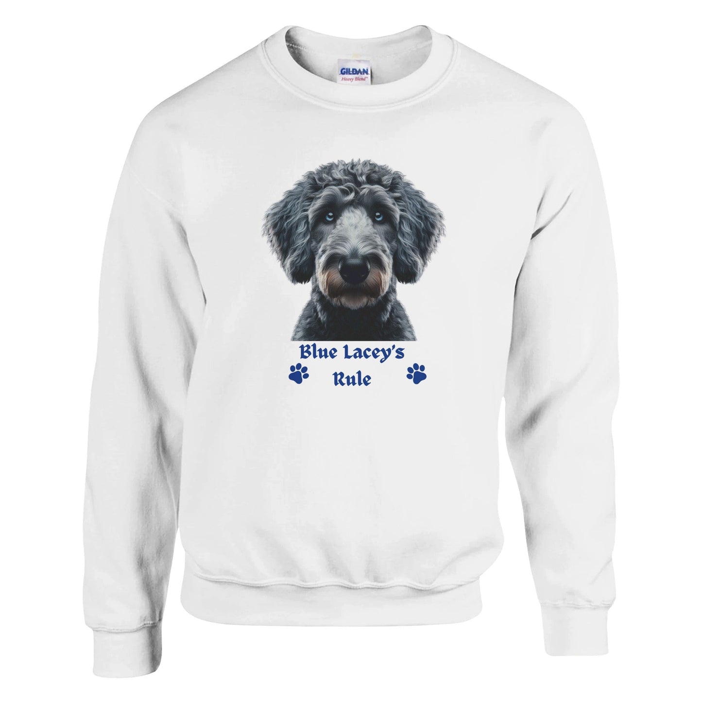 Blue Lacey Dog Sweatshirt - PetSelfie - Petselfie