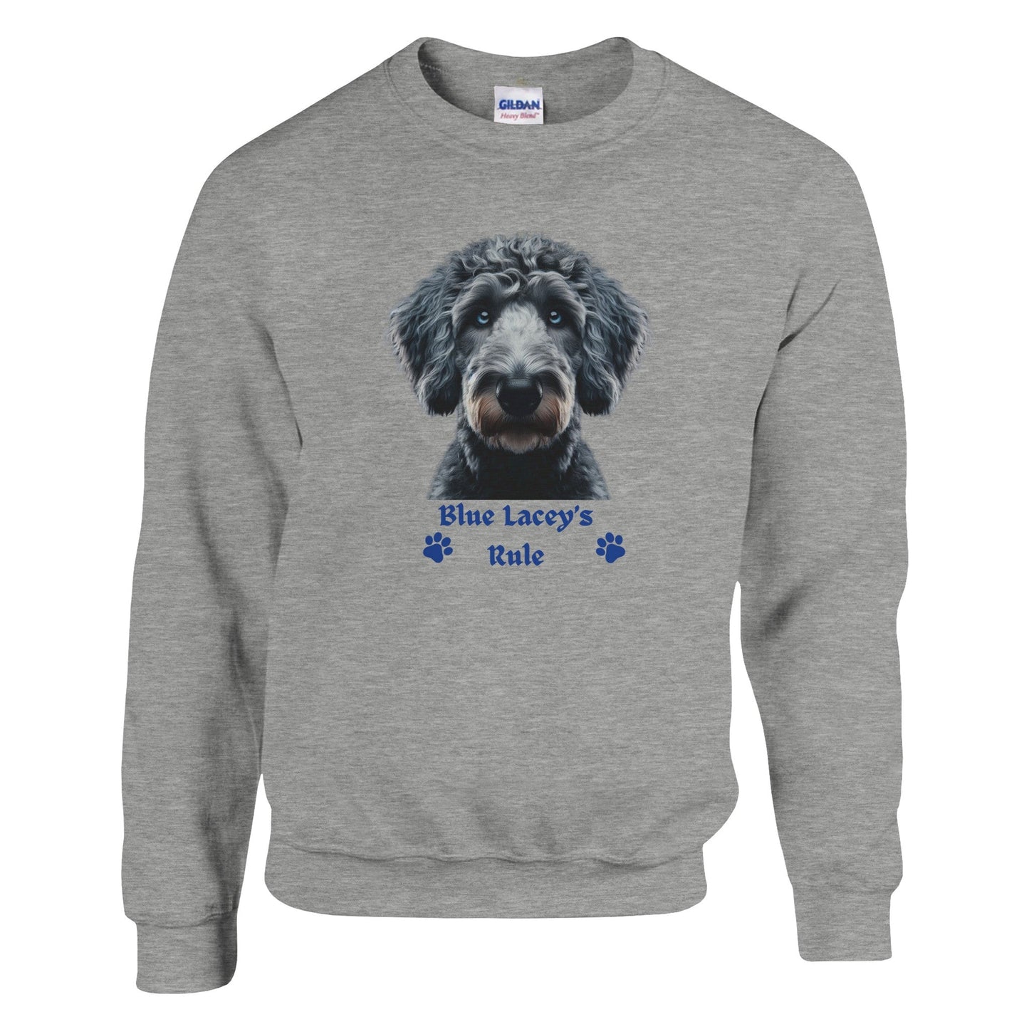 Blue Lacey Dog Sweatshirt - PetSelfie - Petselfie