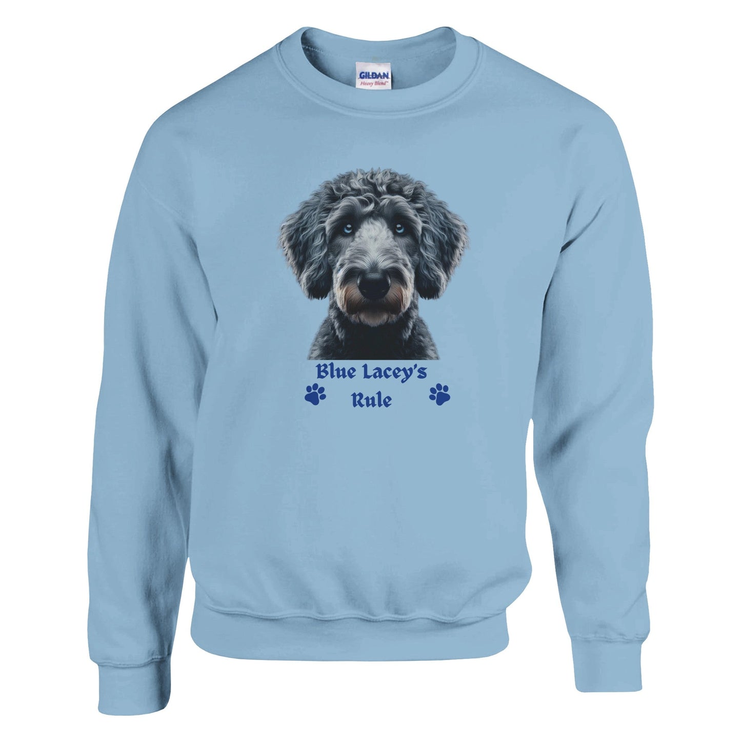 Blue Lacey Dog Sweatshirt - PetSelfie - Petselfie