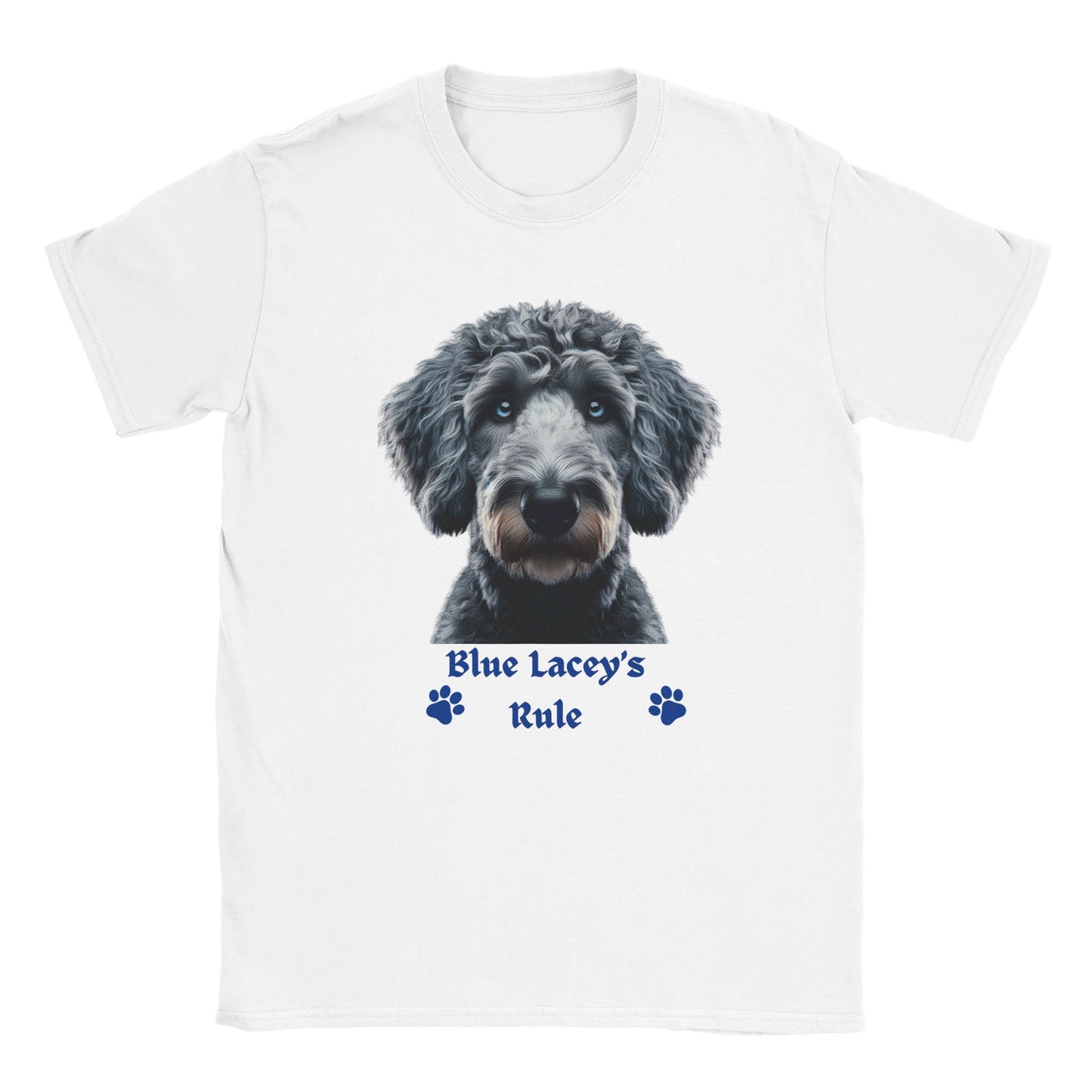 Blue Lacey Dog T-shirt - PetSelfie - Petselfie
