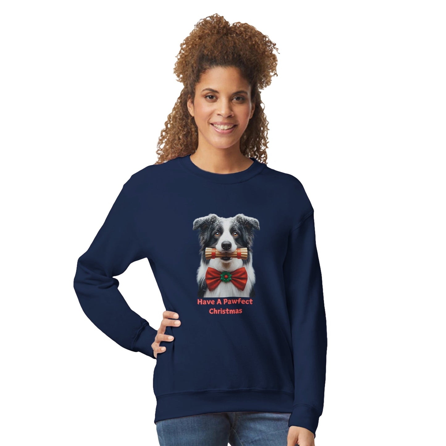 Border Collie Christmas Sweatshirt - Petselfie