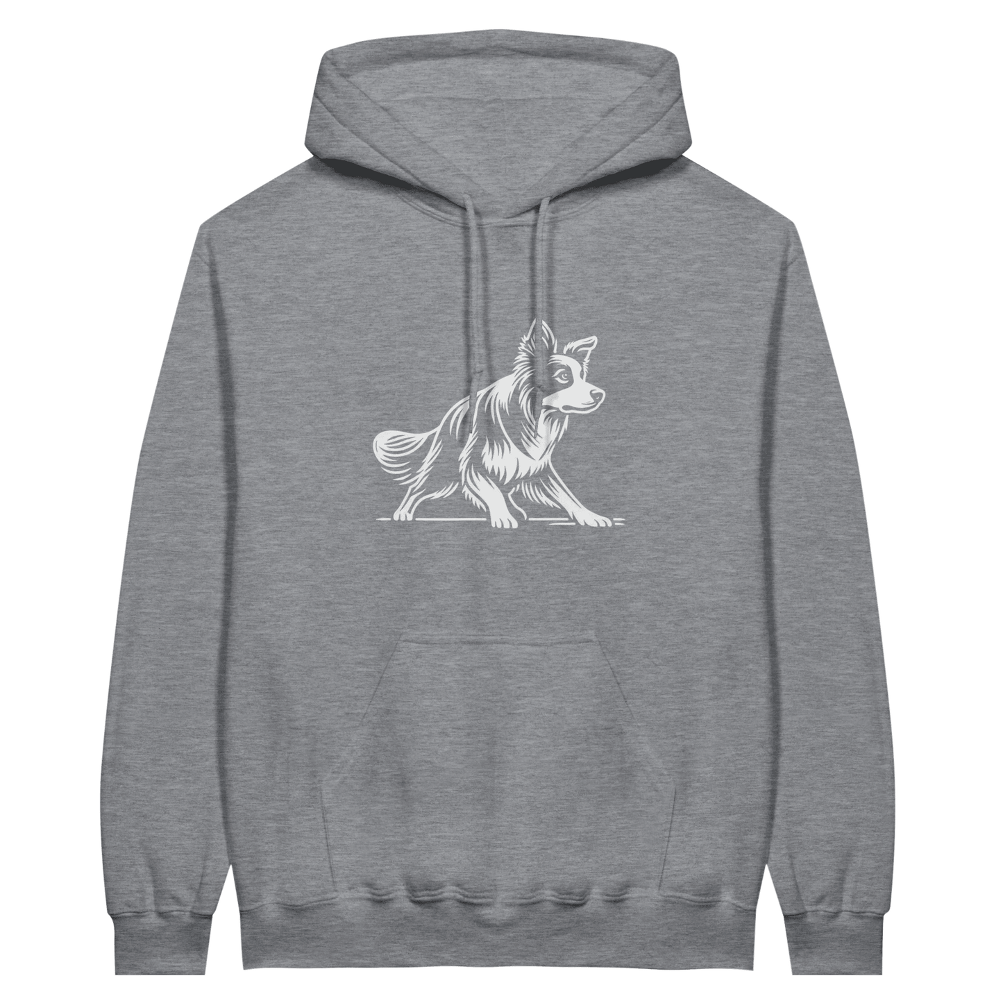 Border Collie Silhouette Pullover Hoodie - Petselfie