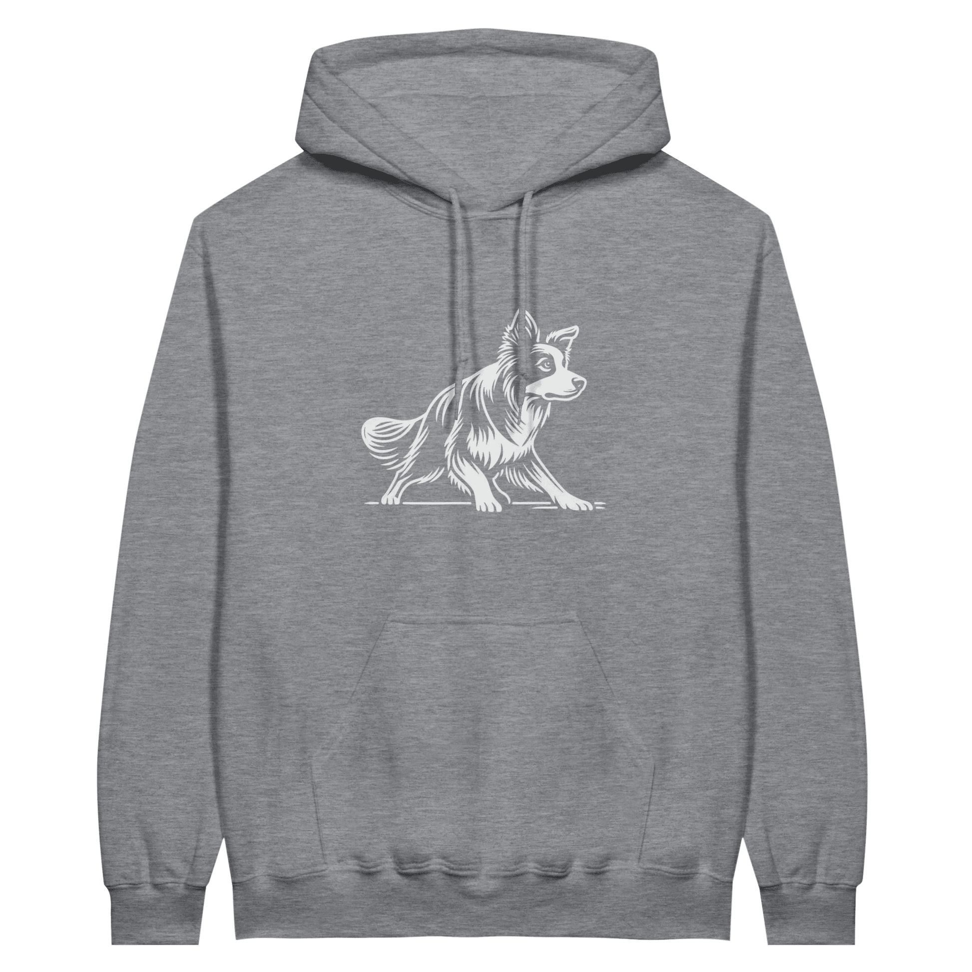 Border Collie Silhouette Pullover Hoodie - Petselfie
