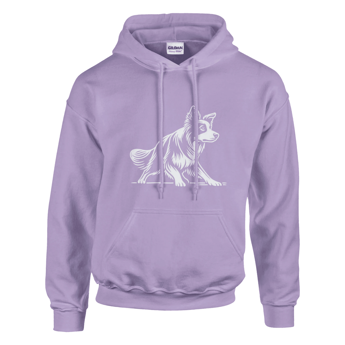 Border Collie Silhouette Pullover Hoodie - Petselfie