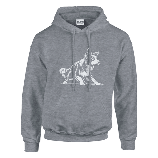 Border Collie Silhouette Pullover Hoodie - Petselfie