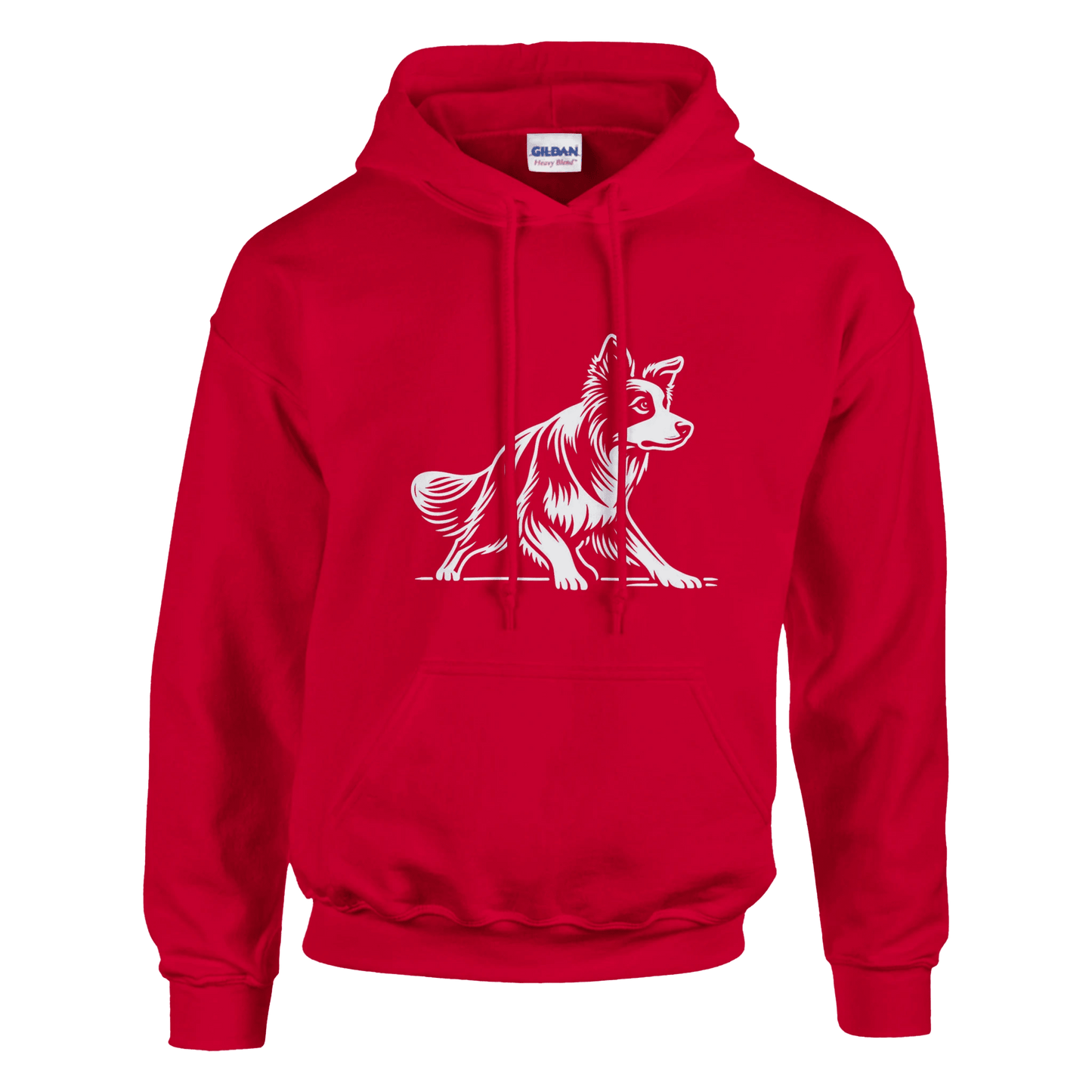 Border Collie Silhouette Pullover Hoodie - Petselfie