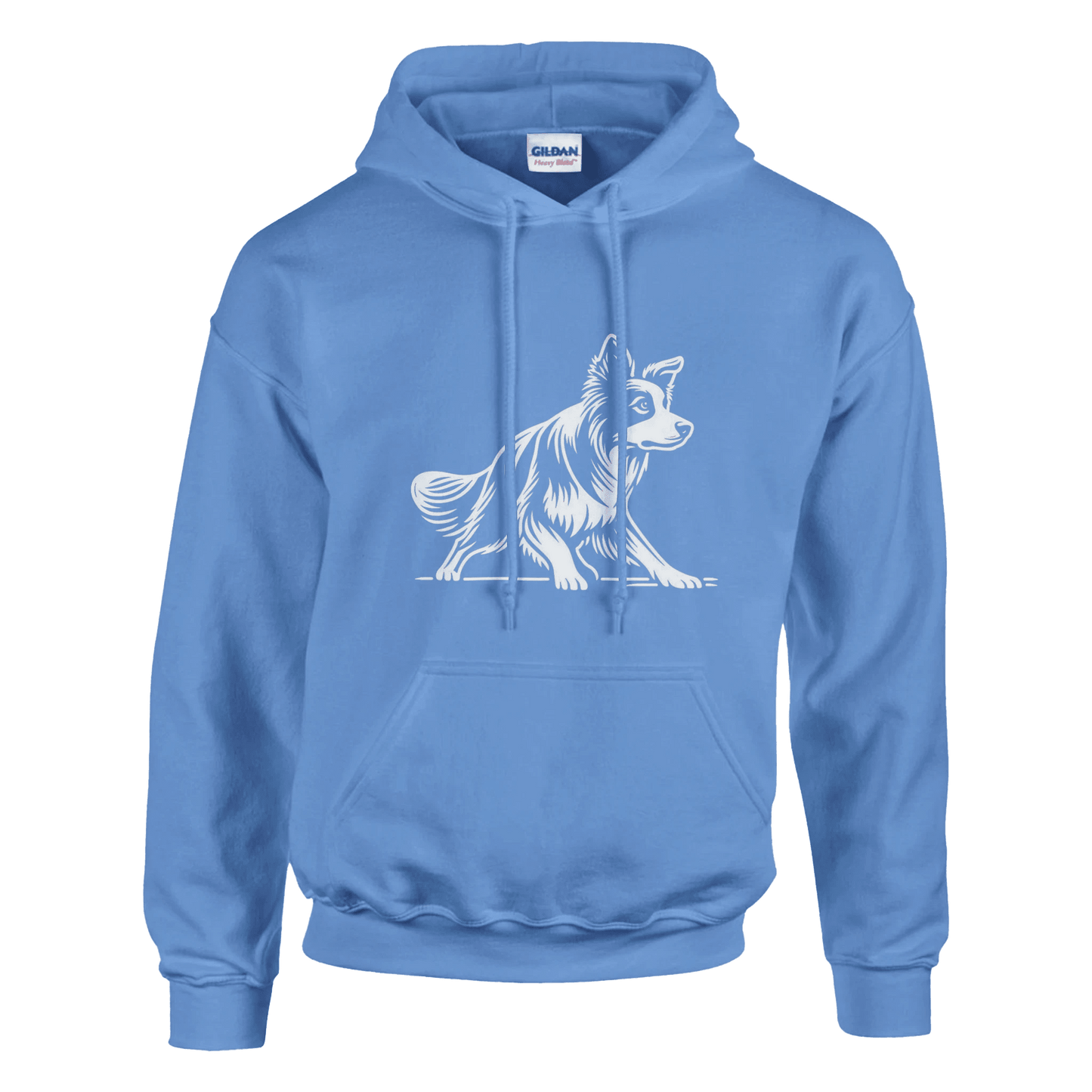 Border Collie Silhouette Pullover Hoodie - Petselfie