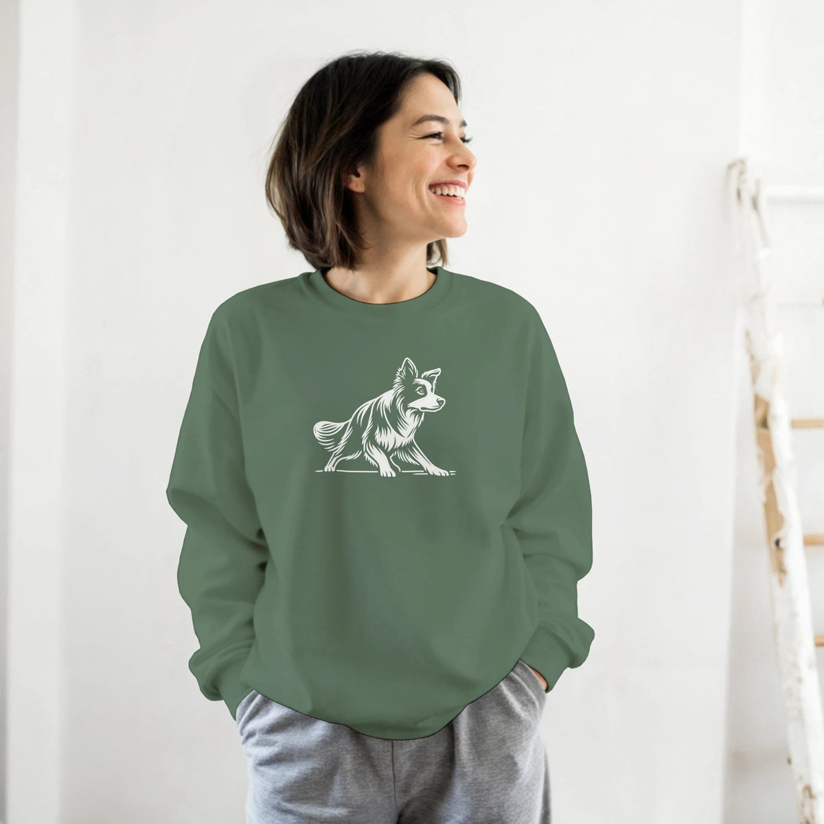 Border Collie Silhouette Sweatshirt - Petselfie