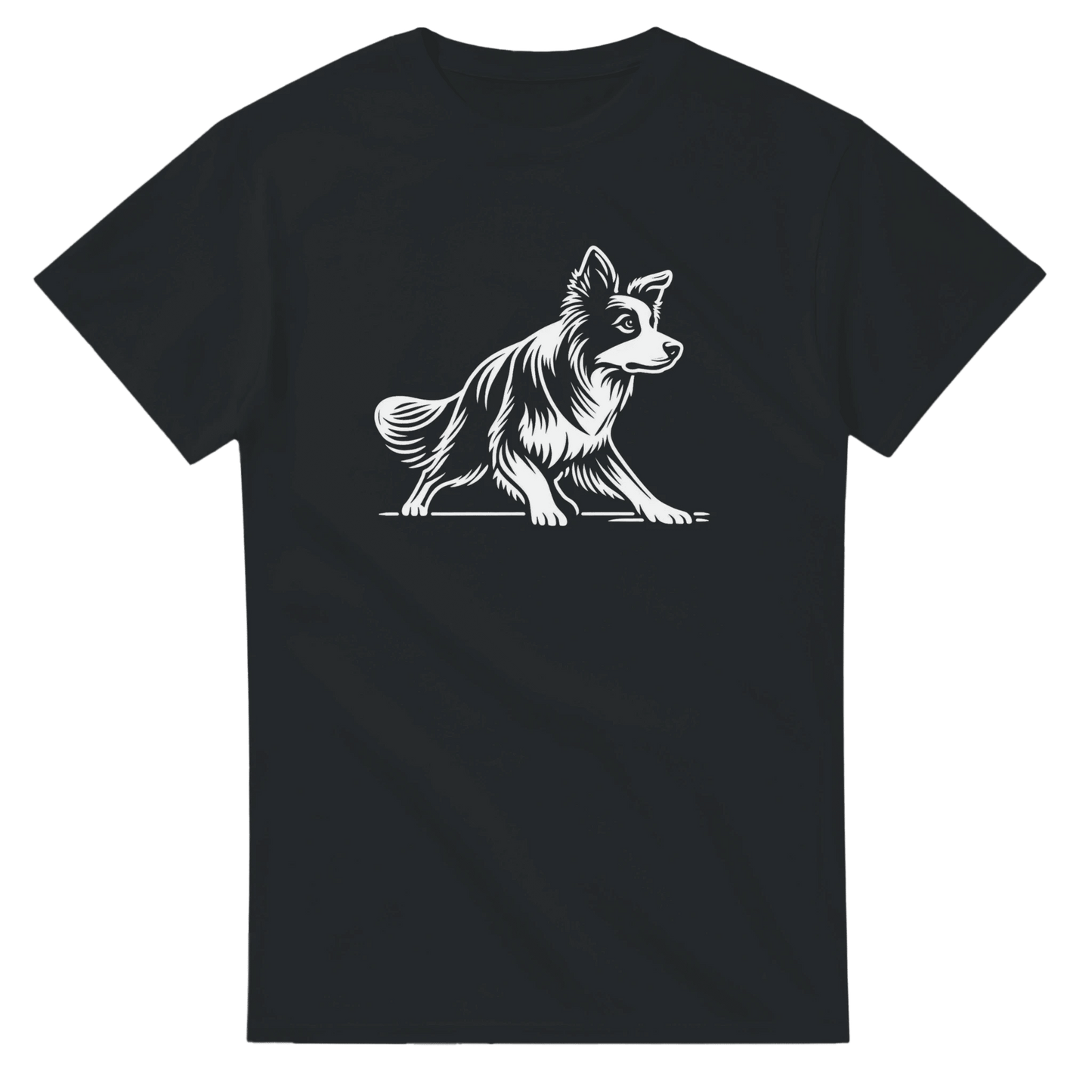 Border Collie Silhouette T-shirt - Petselfie