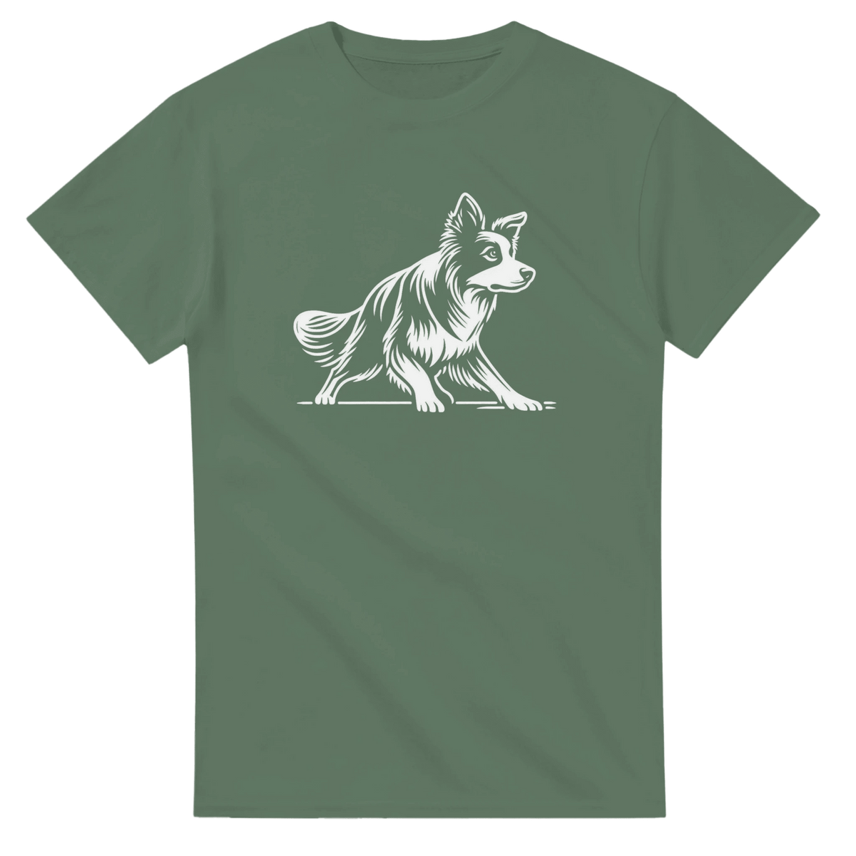 Border Collie Silhouette T-shirt - Petselfie