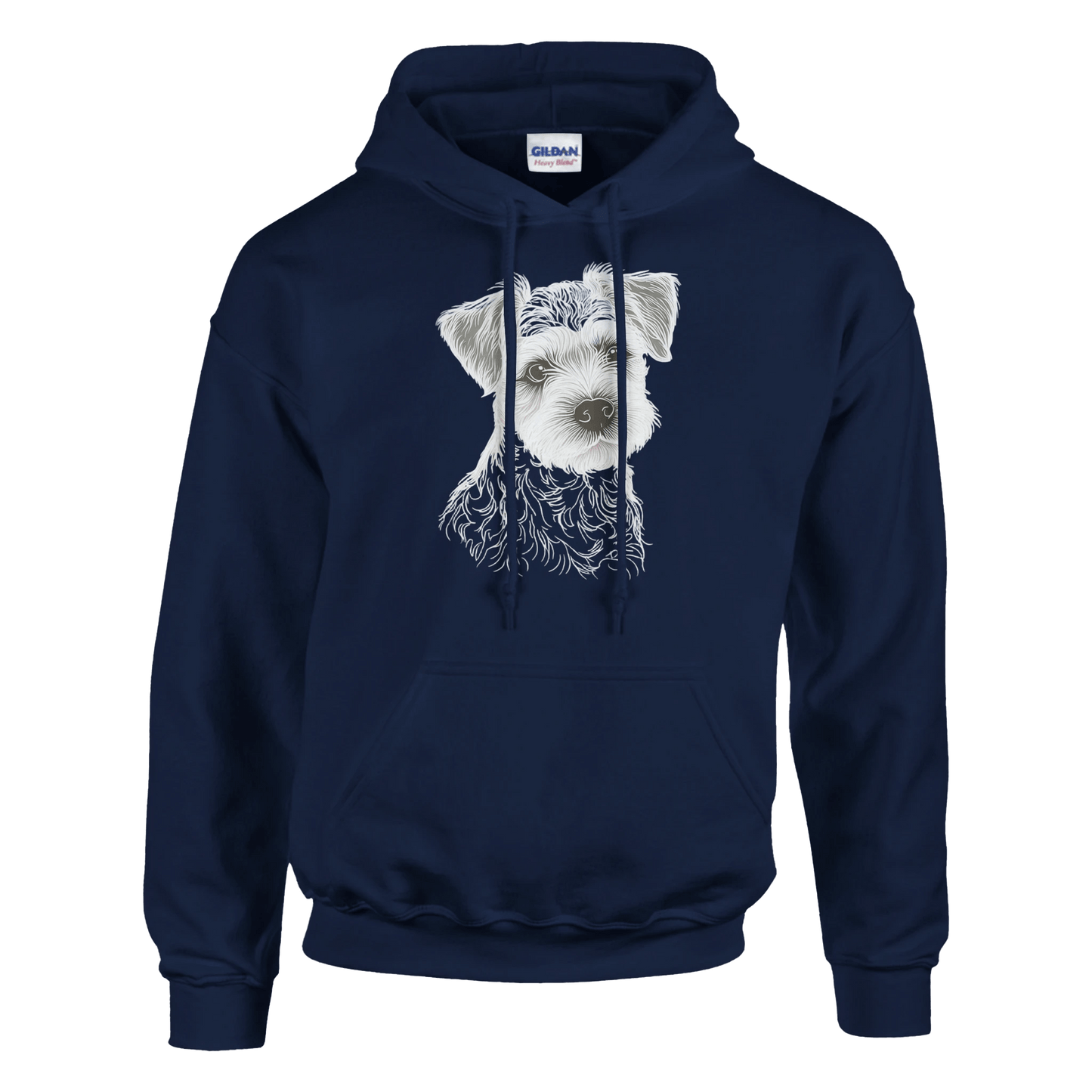 Border Terrier Silhouette Pullover Hoodie - Petselfie