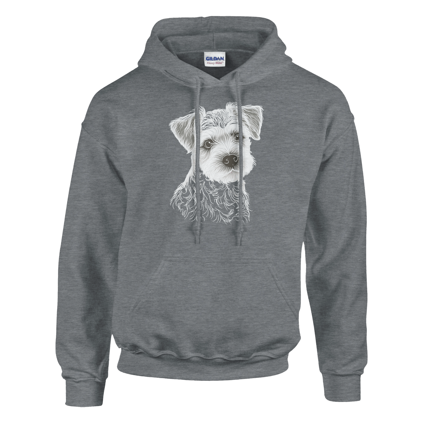 Border Terrier Silhouette Pullover Hoodie - Petselfie