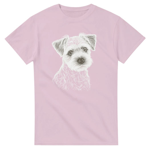 Border Terrier Silhouette T-shirt - Petselfie