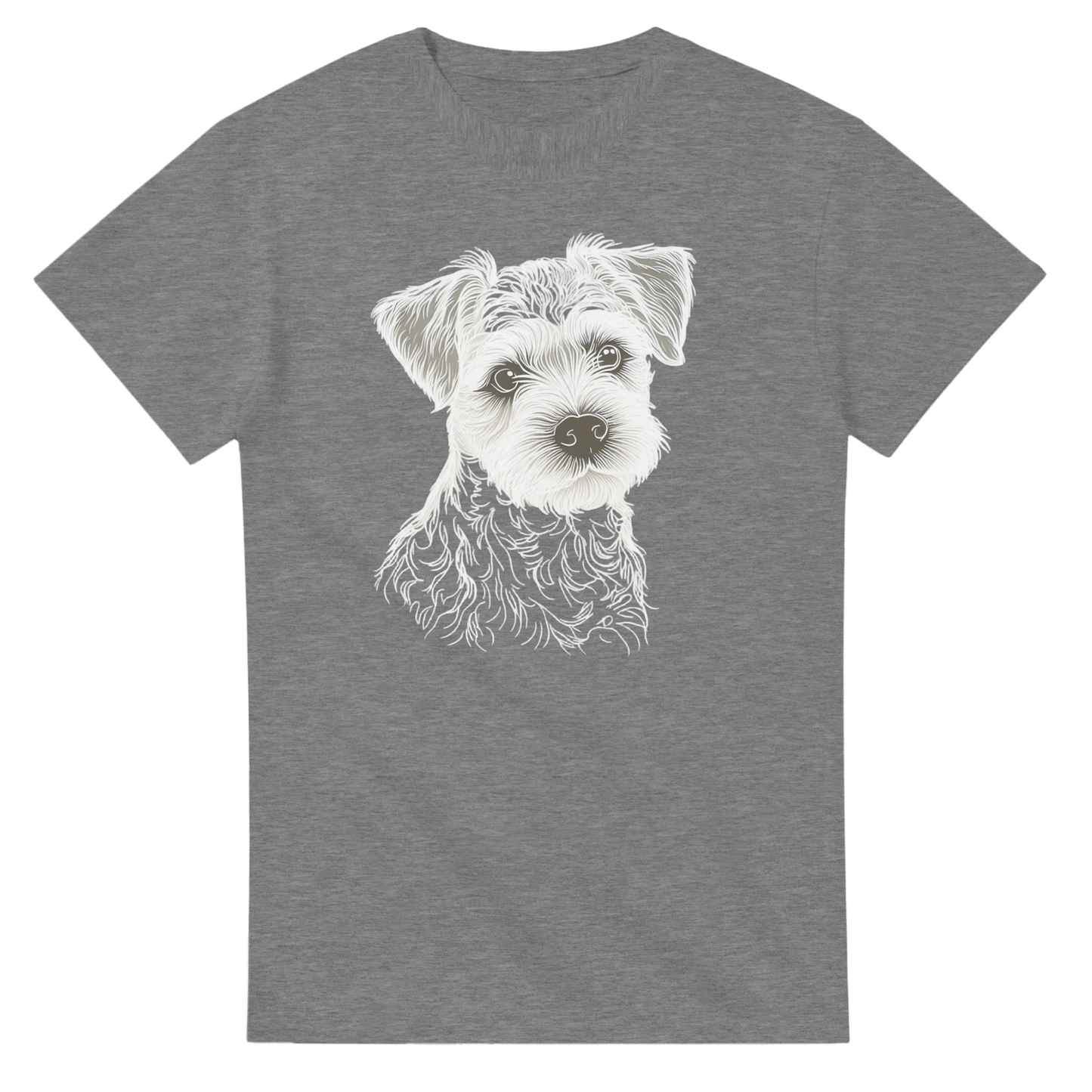Border Terrier Silhouette T-shirt - Petselfie