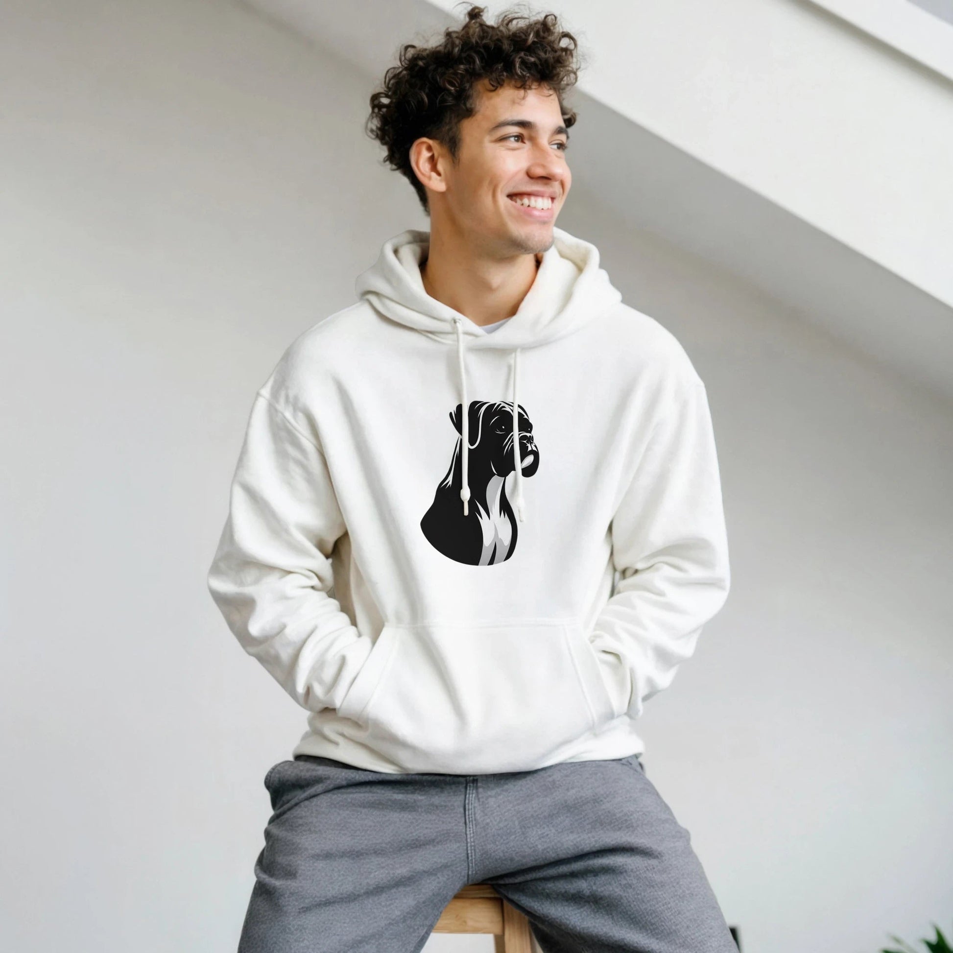 Boxer Silhouette Hoodie - Petselfie