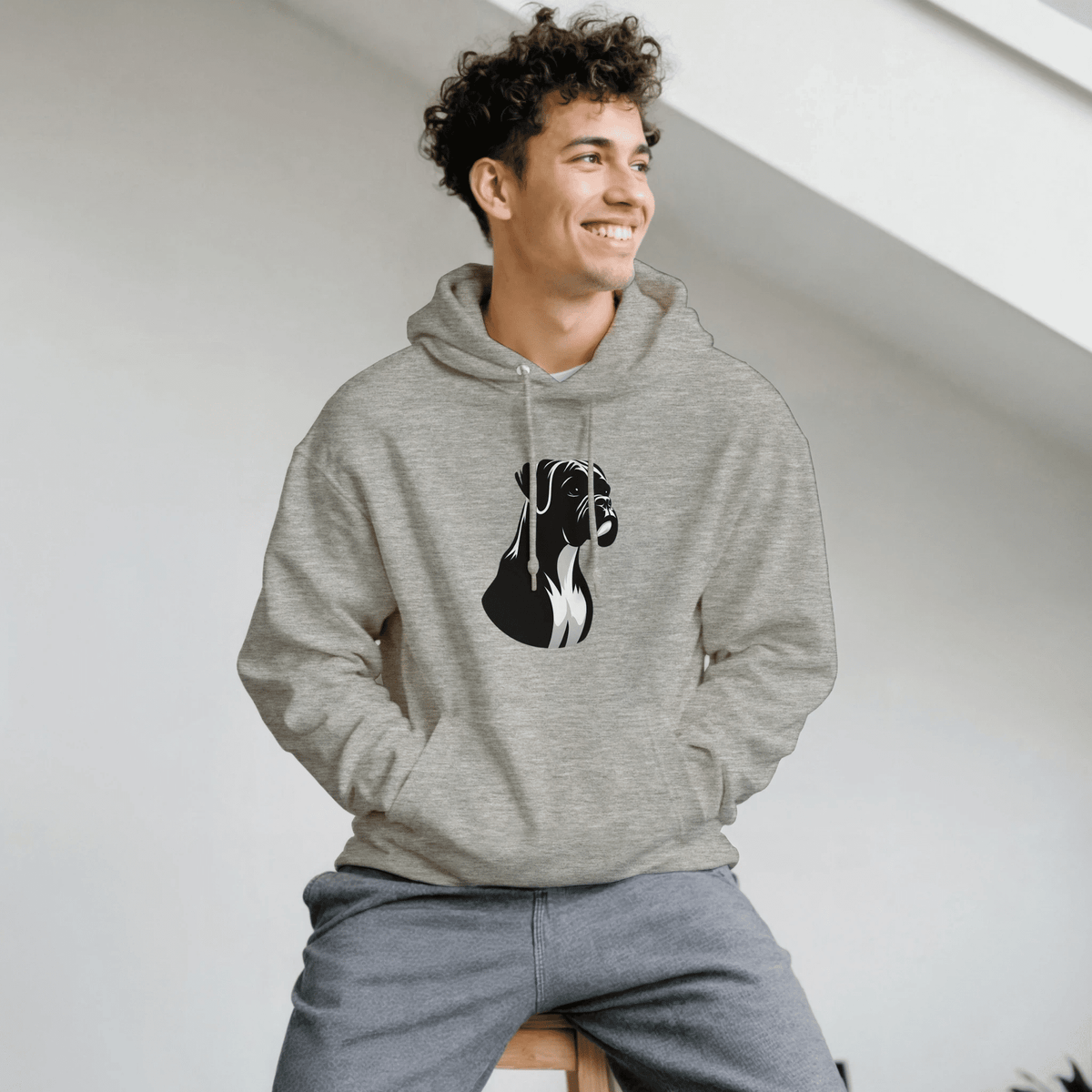 Boxer Silhouette Hoodie - Petselfie