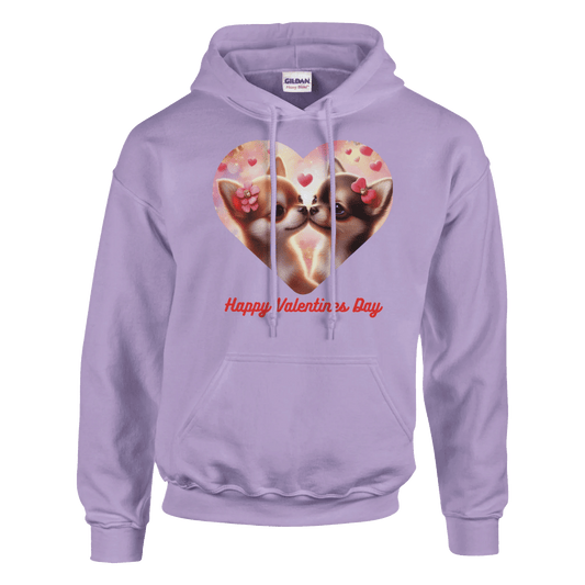 Chihuahuas Kissing Valentine Pullover Hoodie - Petselfie