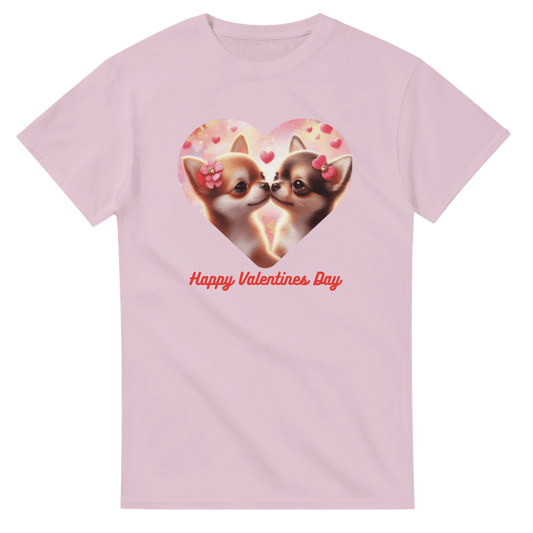 Chihuahuas Kissing Valentine T-shirt - Petselfie