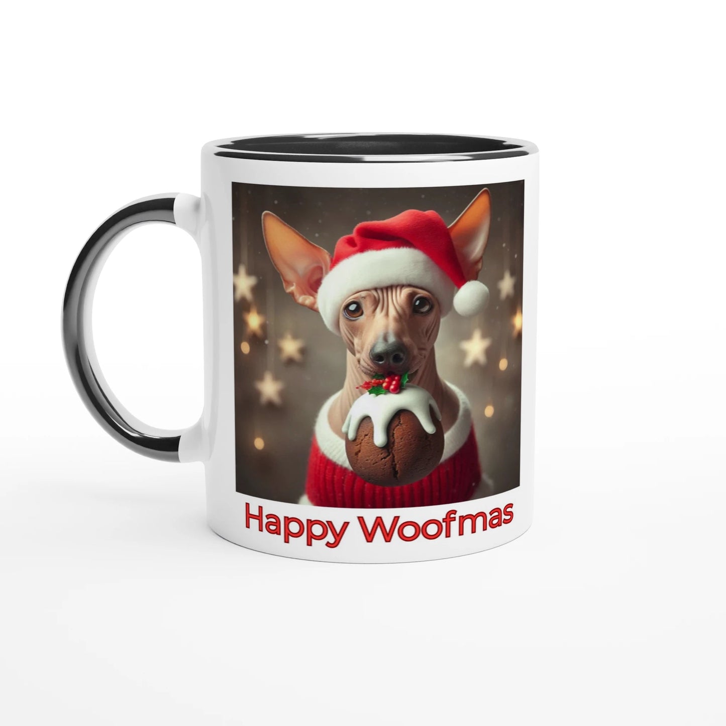 Chinese hairless crested Mug with Colour Inside - Petselfie