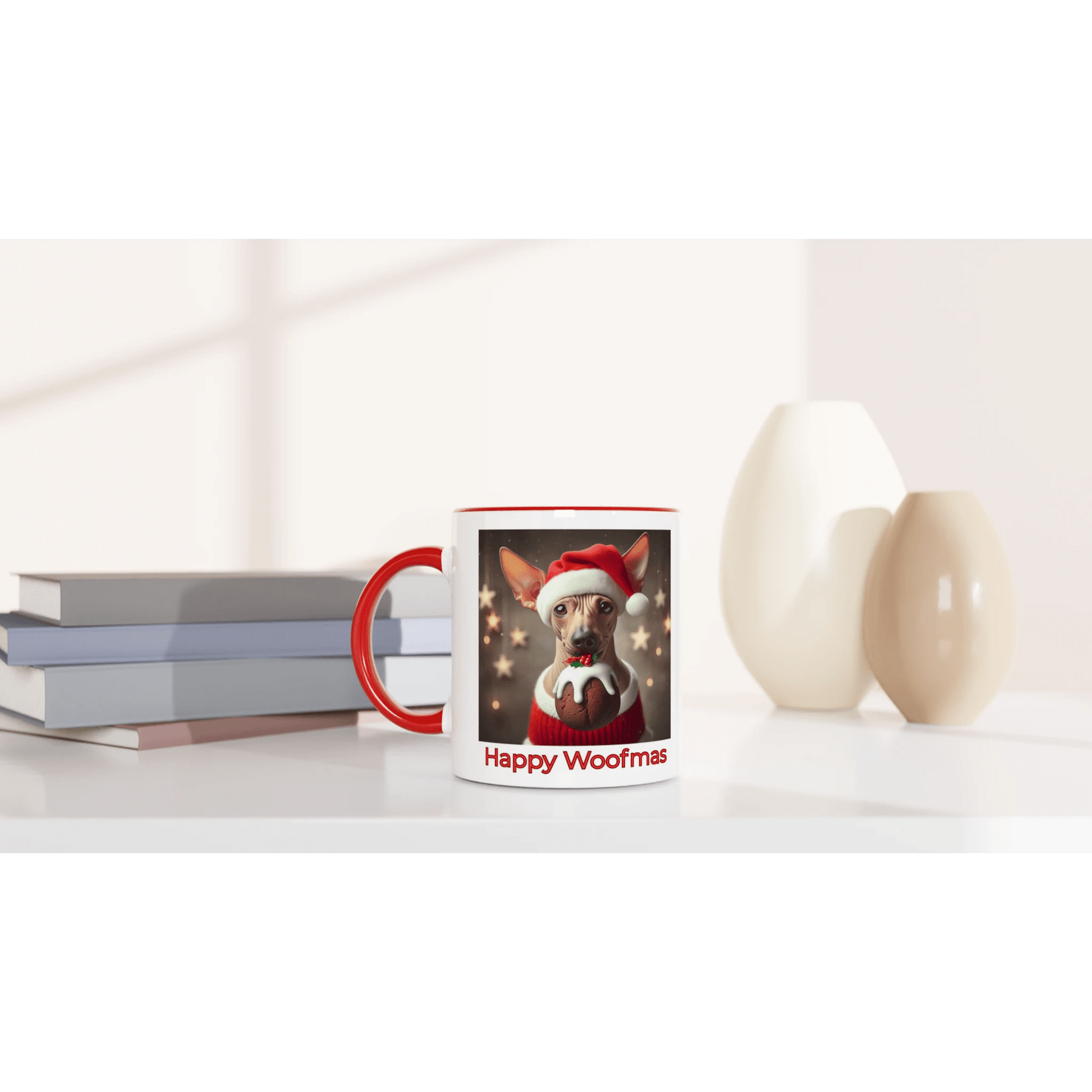 Chinese hairless crested Mug with Colour Inside - Petselfie