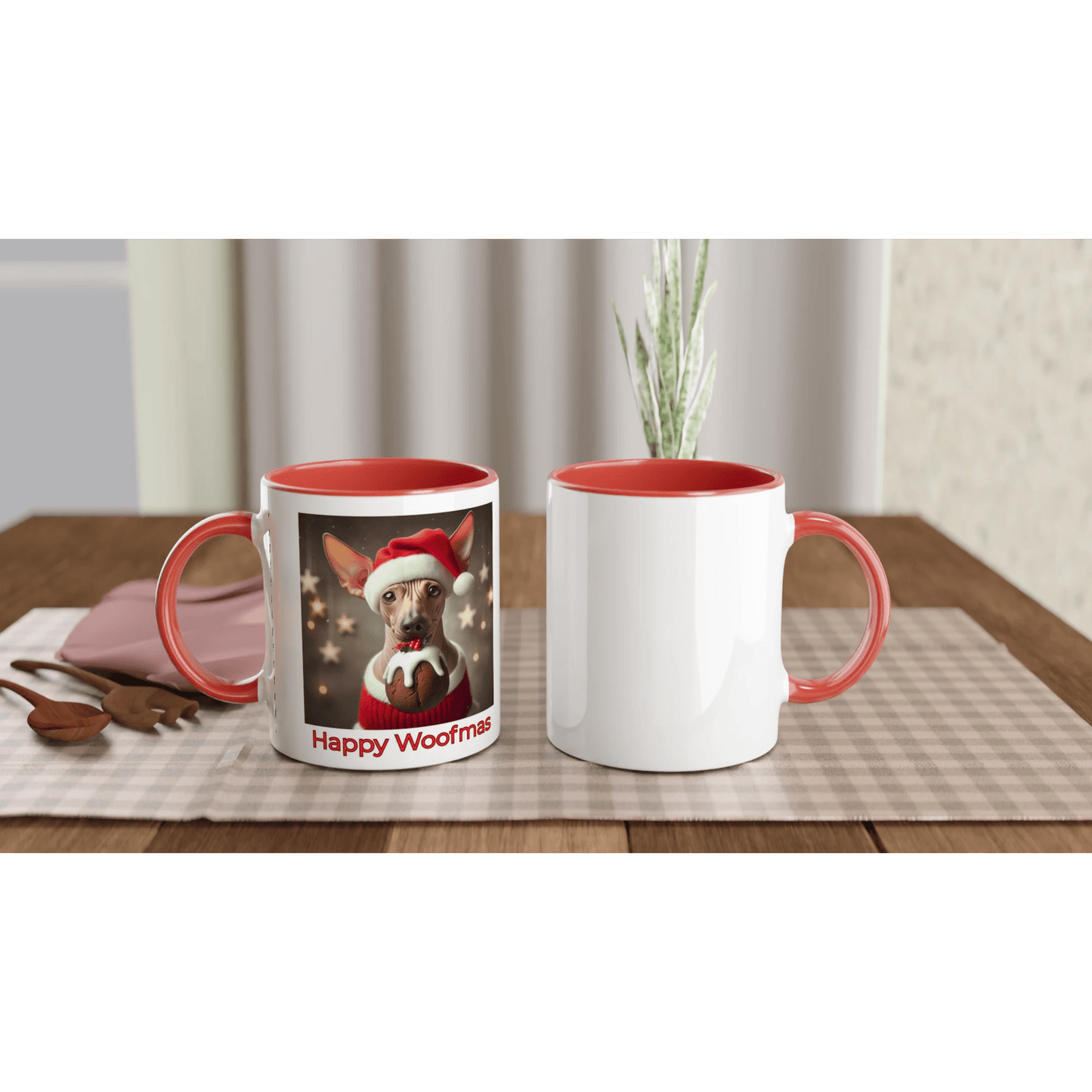 Chinese hairless crested Mug with Colour Inside - Petselfie