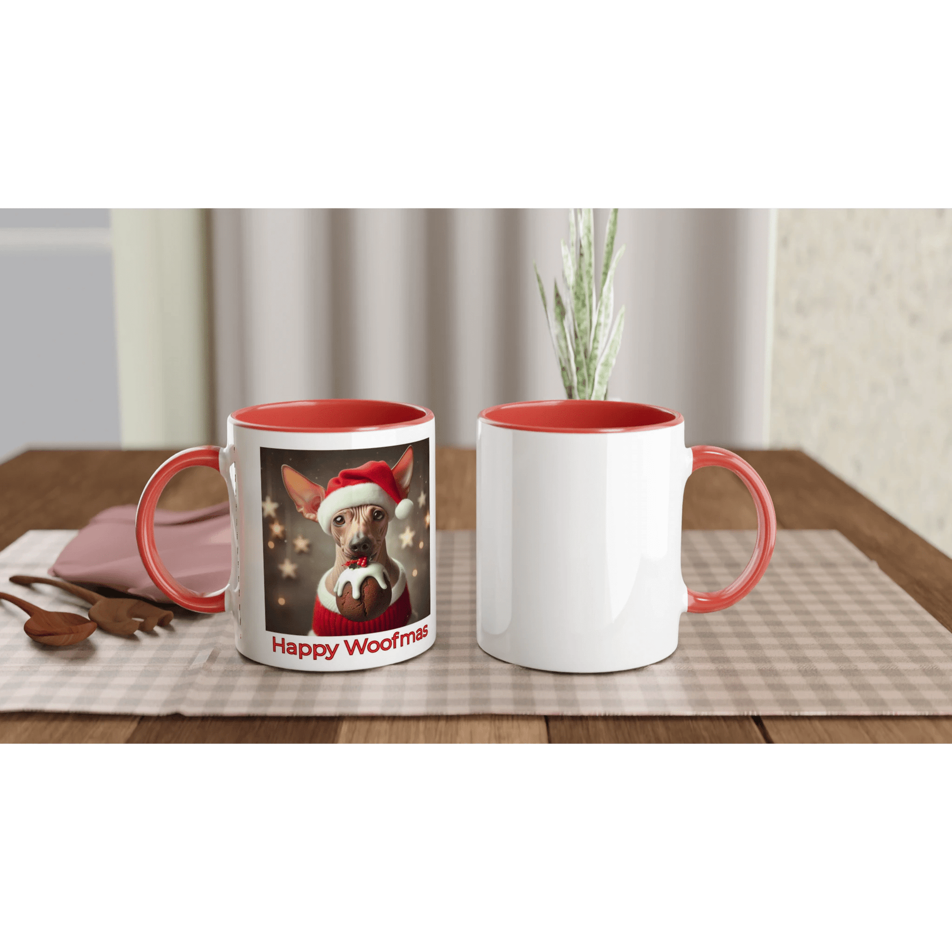 Chinese hairless crested Mug with Colour Inside - Petselfie