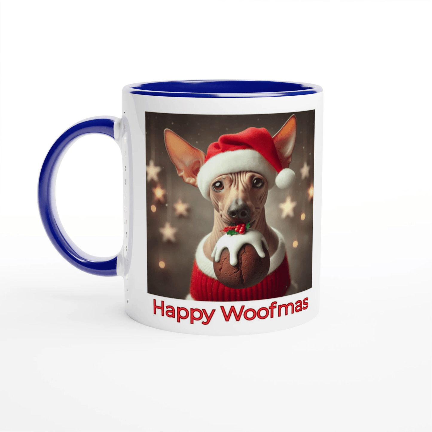 Chinese hairless crested Mug with Colour Inside - Petselfie