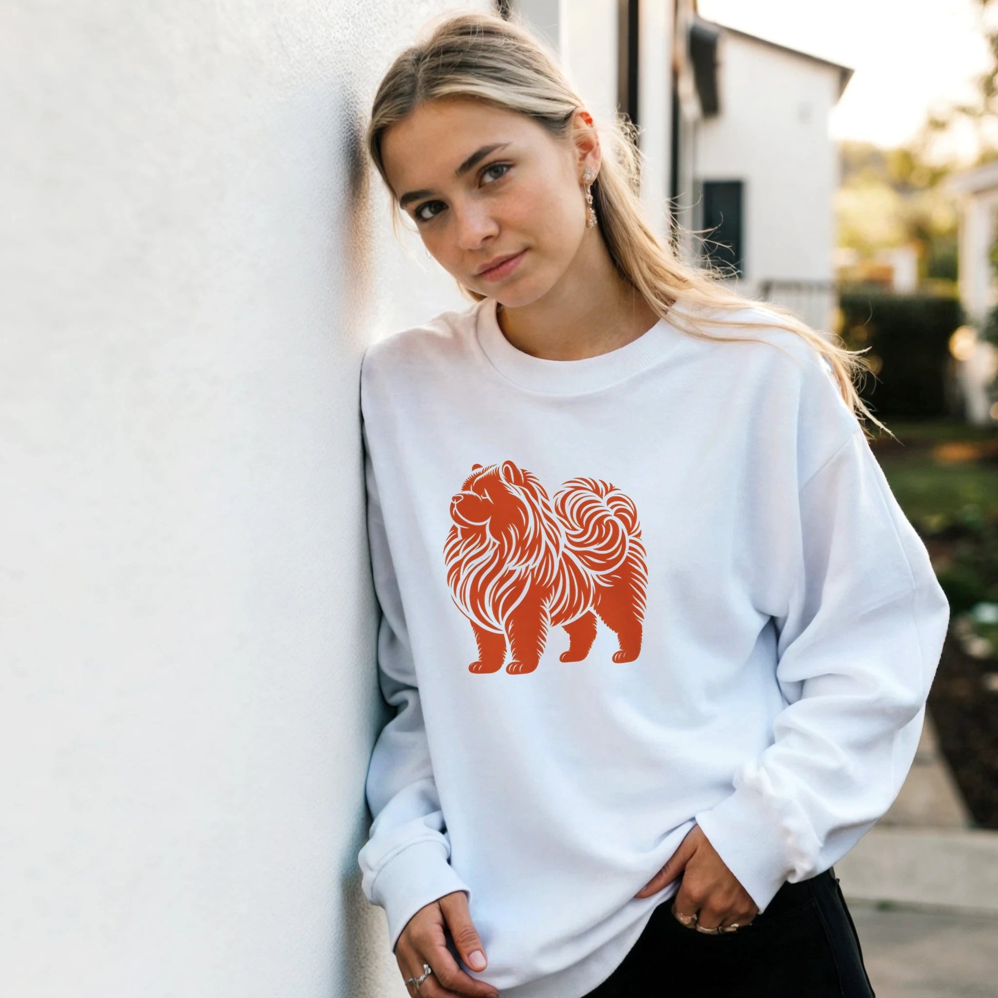 Chow Chow Silhouette Sweatshirt - Petselfie