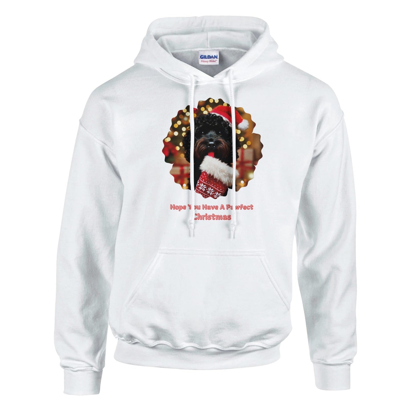 Cockapoo Black Christmas Hoodie - Petselfie