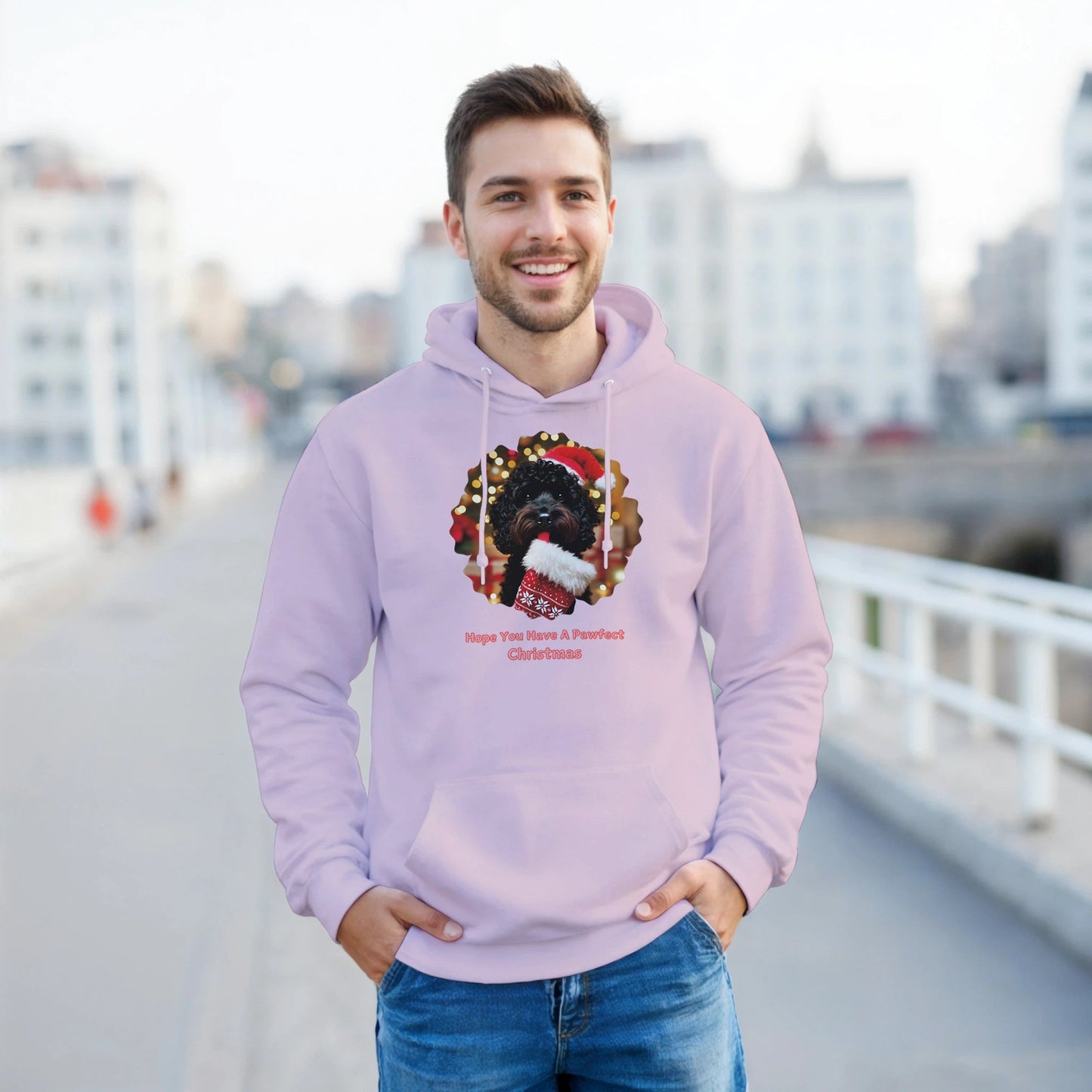 Cockapoo Black Christmas Hoodie - Petselfie