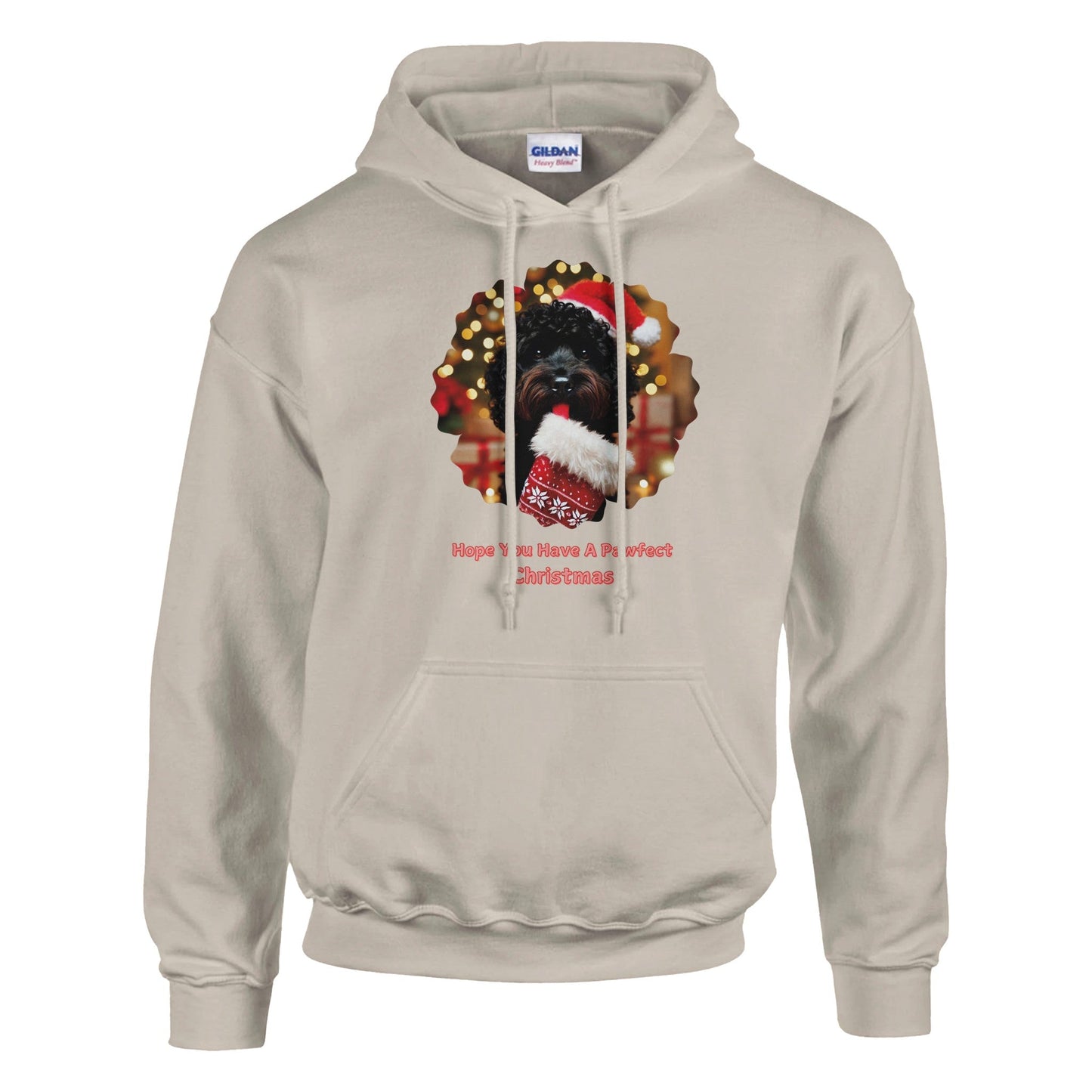 Cockapoo Black Christmas Hoodie - Petselfie