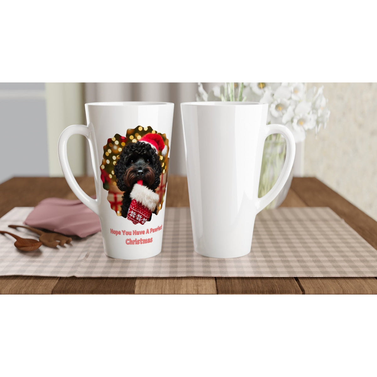 Cockapoo Black Christmas Mug - Petselfie