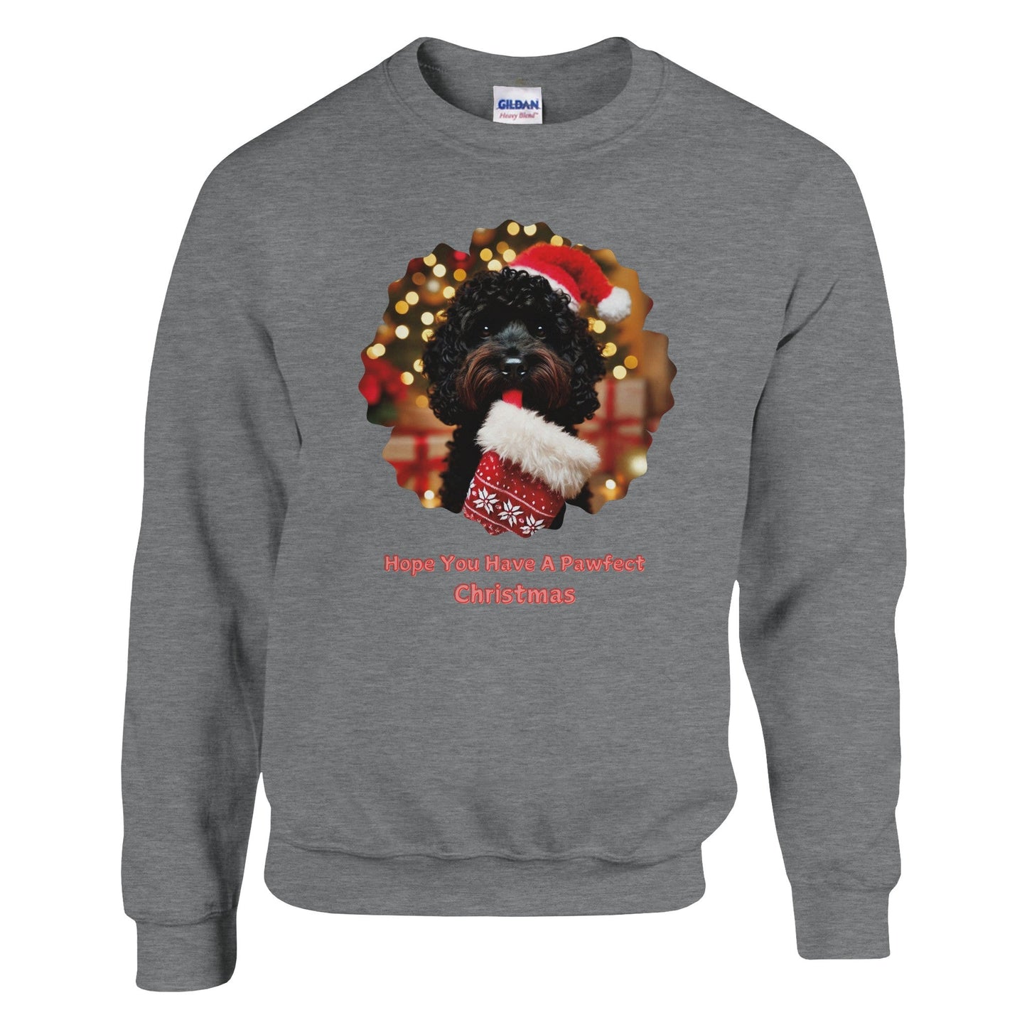 Cockapoo Black Christmas Sweatshirt - Petselfie
